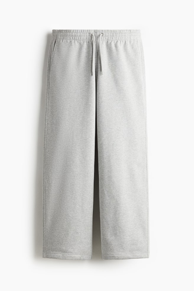 Loose-Fit Sweatpants - Light gray melange/Navy blue/Black/Brown/Light gray - 1