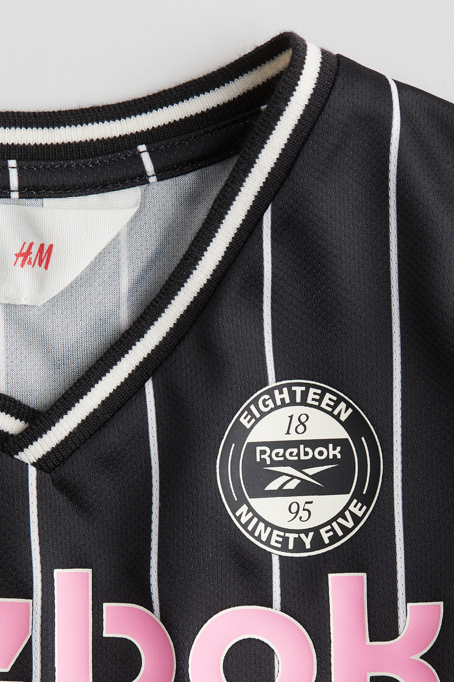 Printed football shirt - Black/Reebok - 3