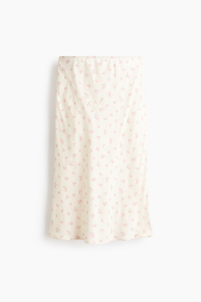Falda slip de viscosa - Crema/Floreado/Amarillo claro/Negro/Lunares blancos - 1