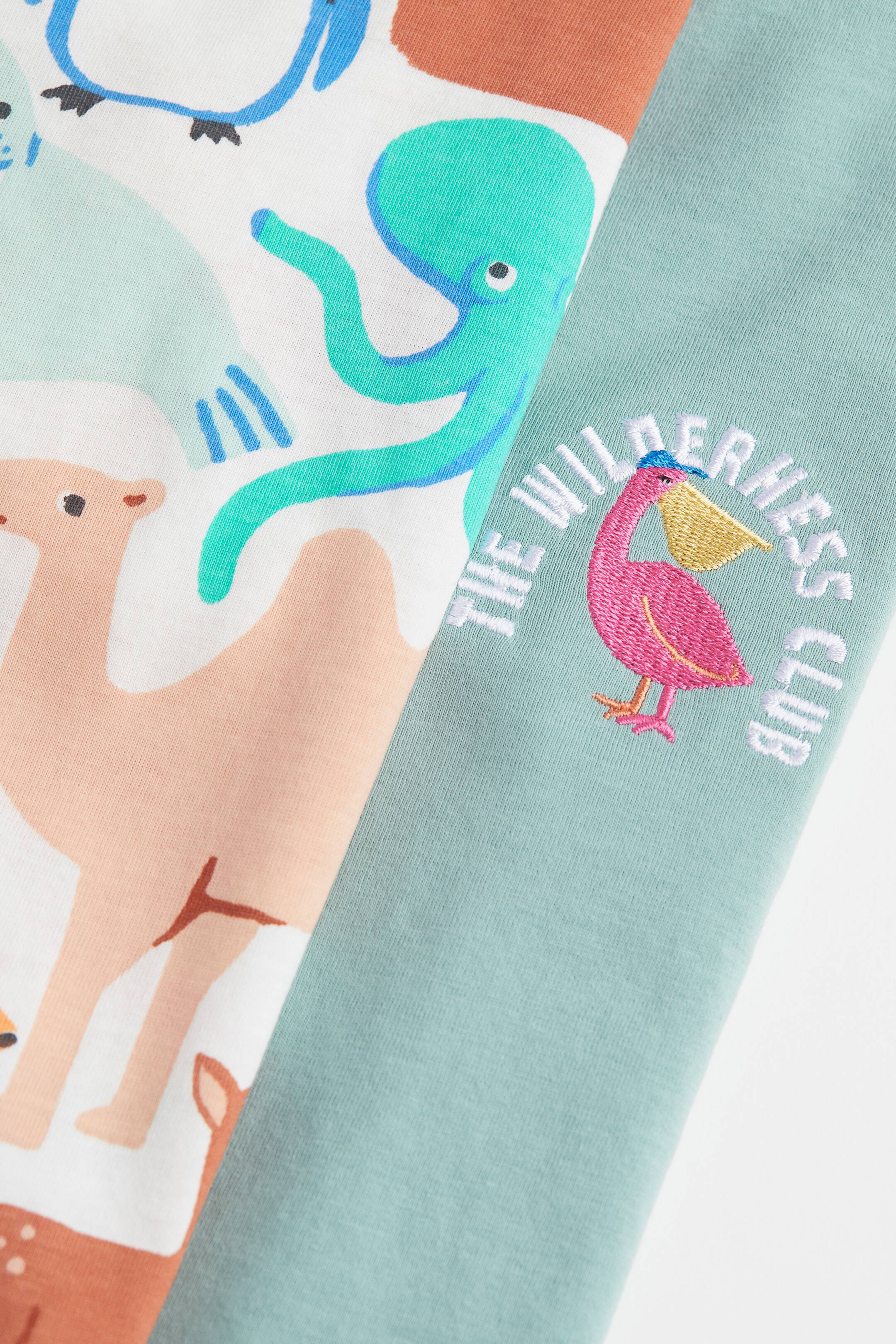 View larger image: 2-pack cotton T-shirts - Light green/Patterned - Kids | H&M IN 2