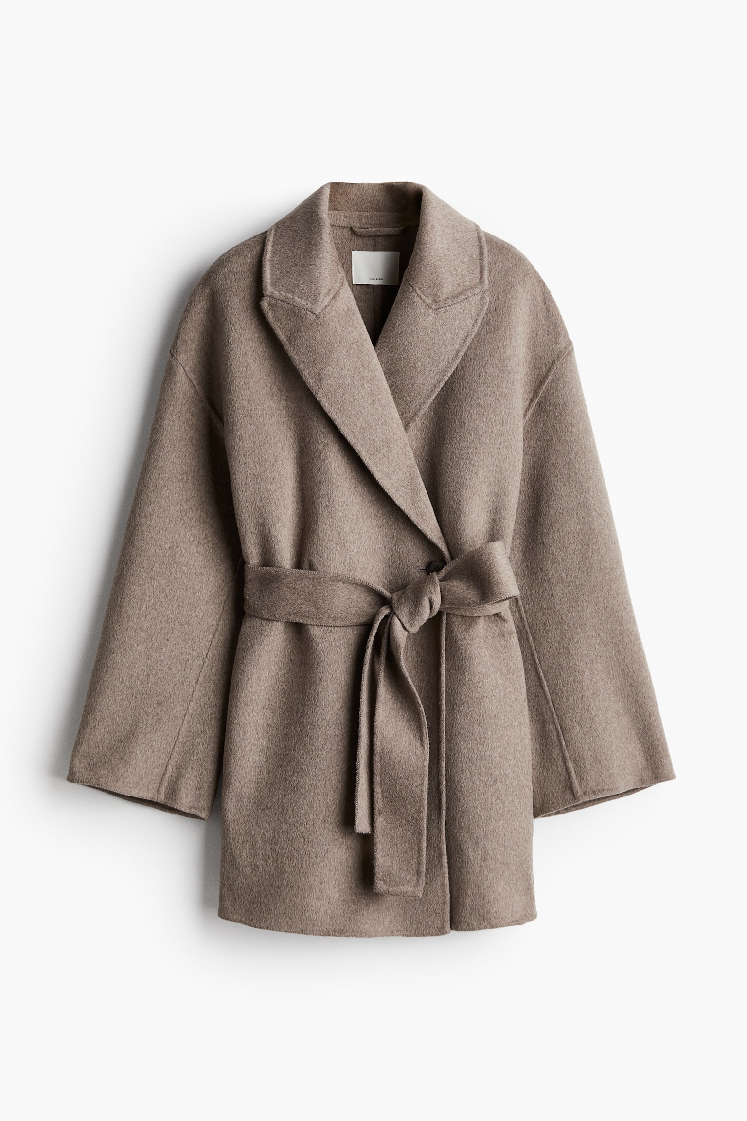 Wool-blend coat - Mole/Dark grey - 2