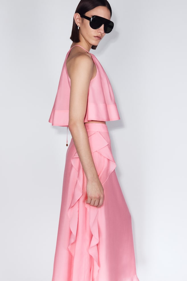 Jupe volantée-Rose - 3