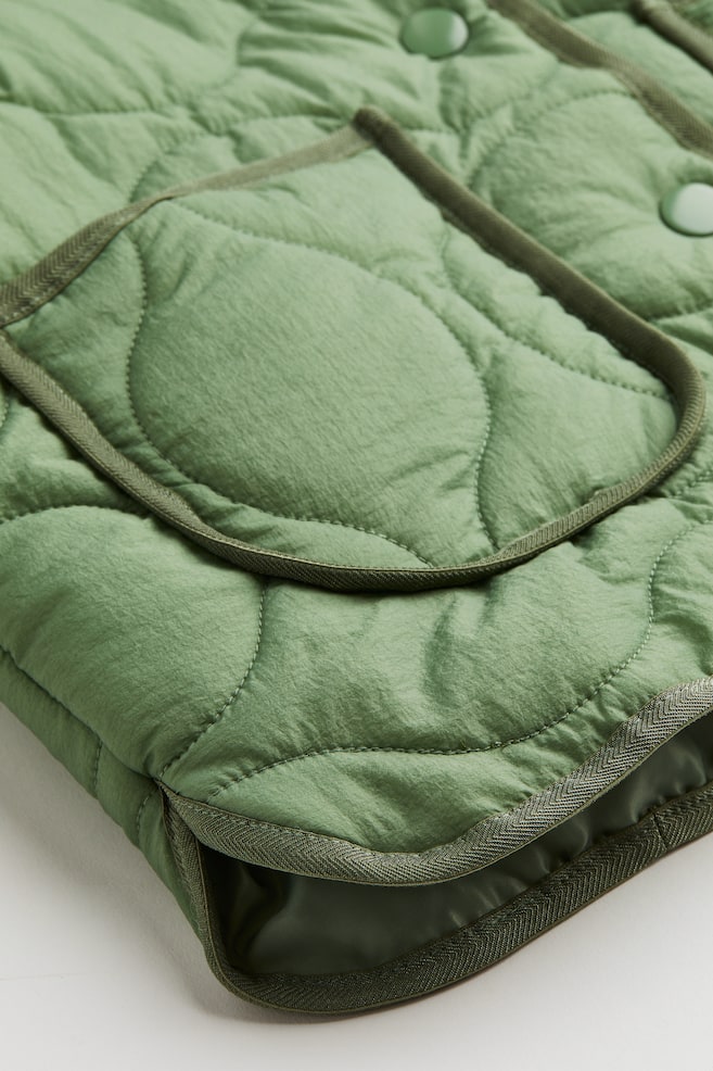 Quilted jacket - Green - 4