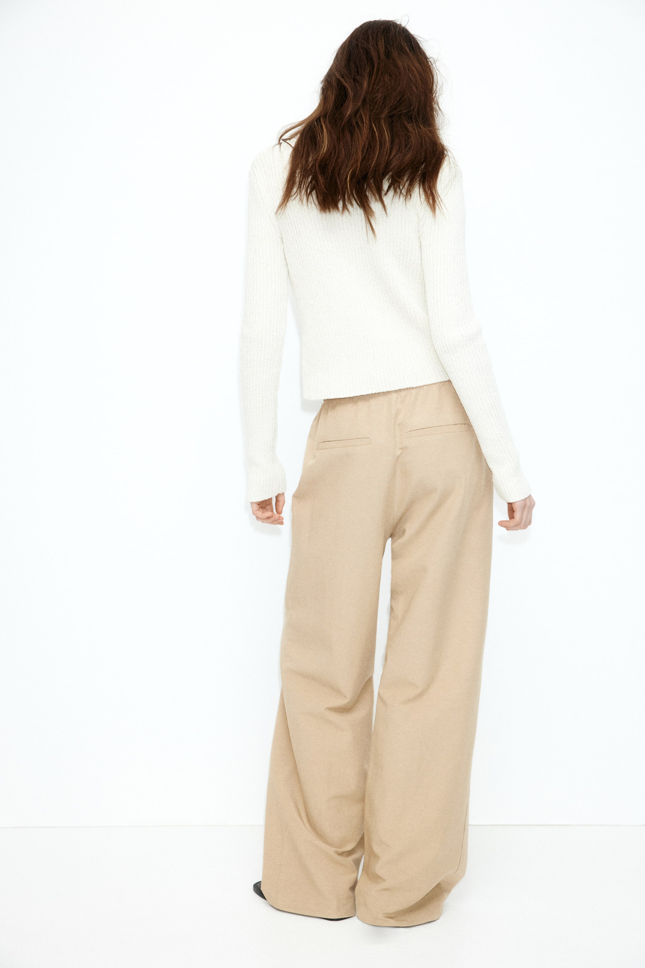 Linen-Blend Pants