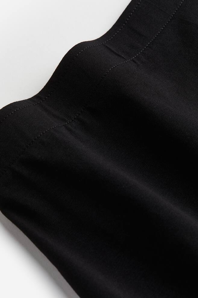 A-line jersey skirt - Black/White/Dark grey - 3