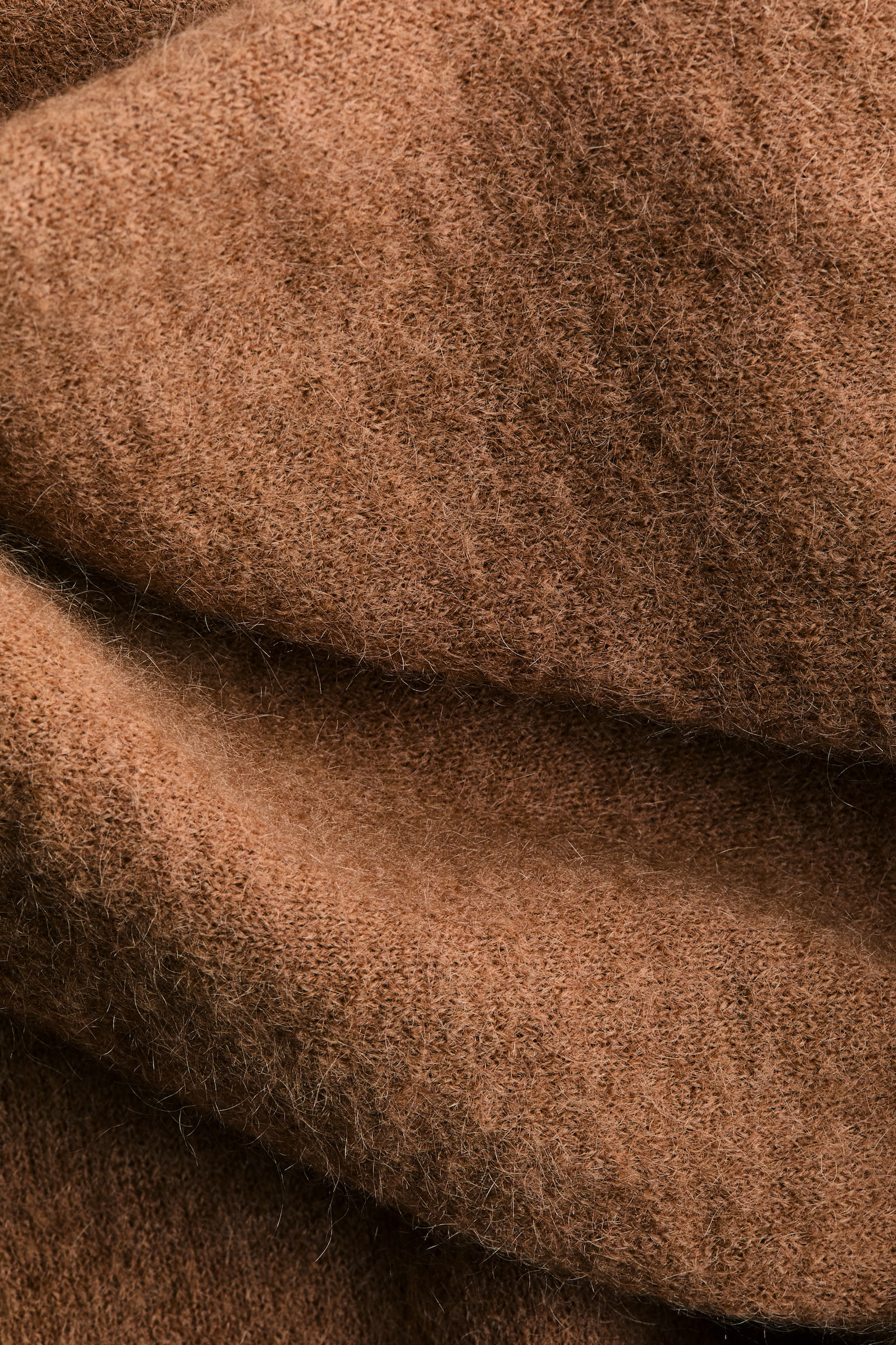 Женский свитер H&M Scarf-Collar Mohair-Blend, цвет: Бежевый — фото 6