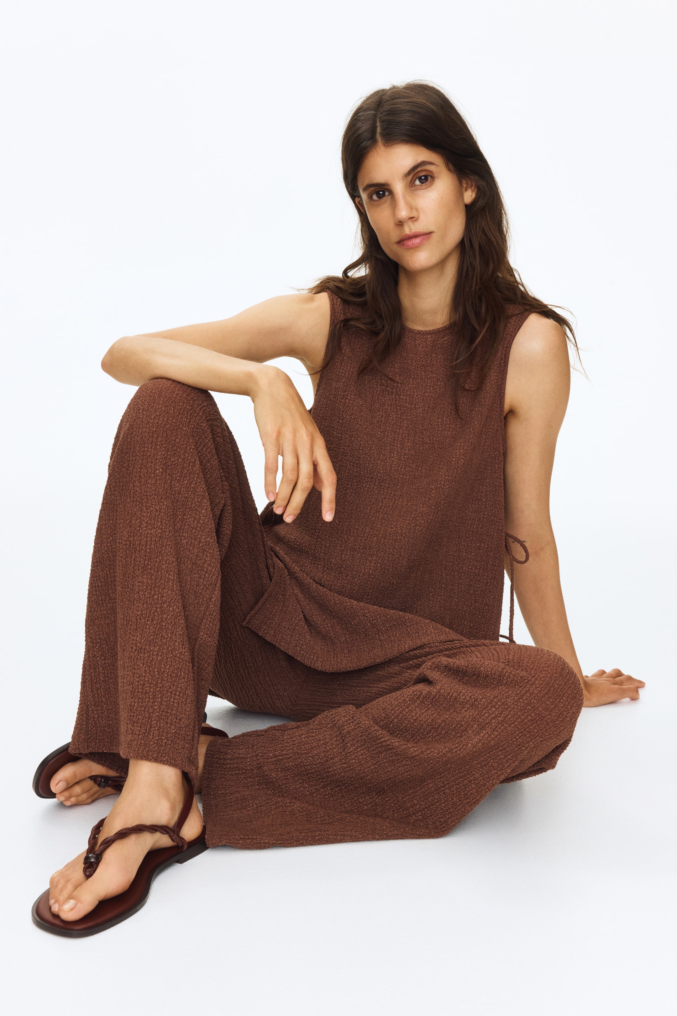 MAMA 2-Piece Crinkled Jersey Set