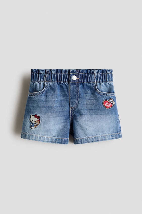 Детские шорты H&M Printed Denim Shorts