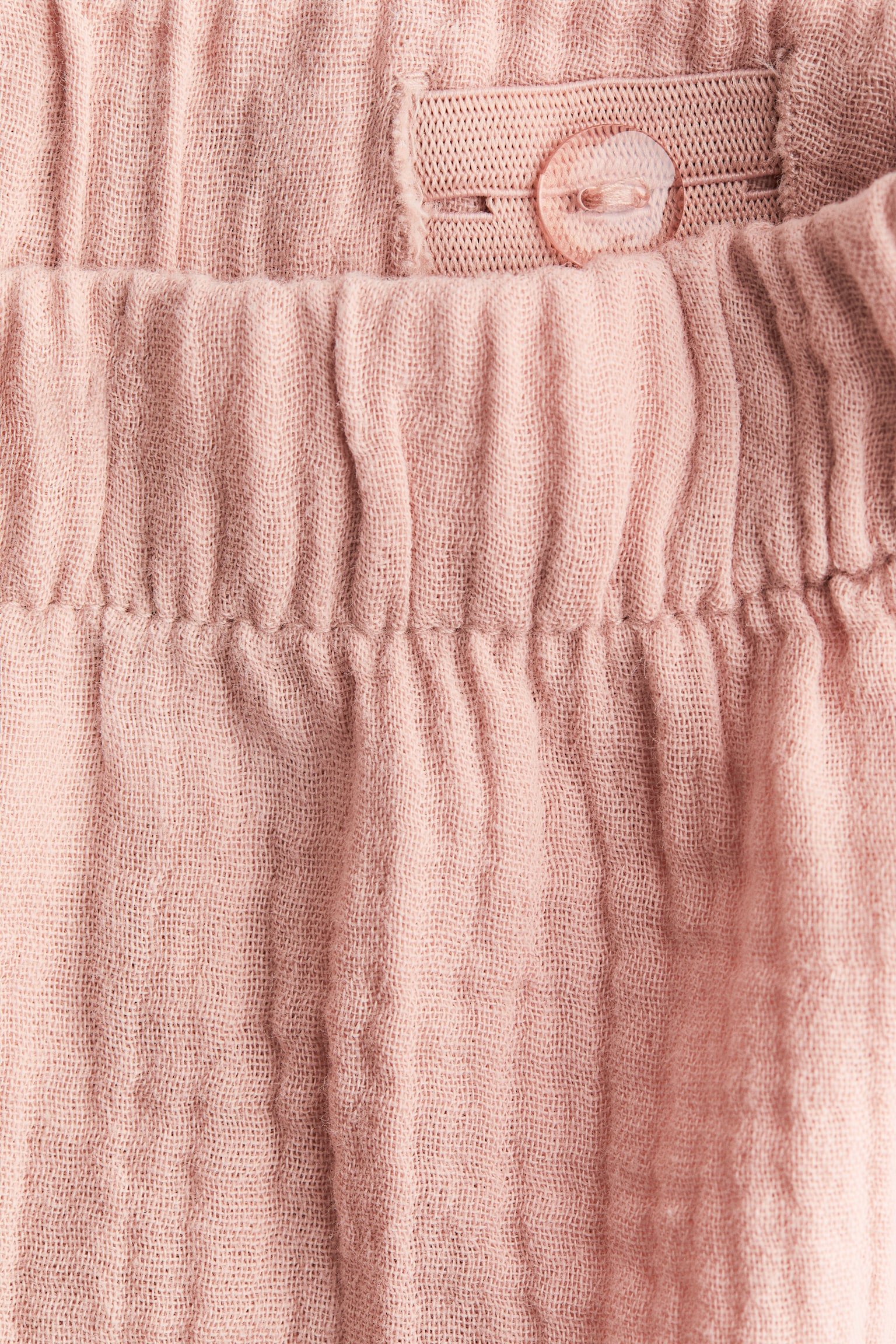 2-teiliges Set aus Musselin - Helles Mattrosa/Weiß - 3