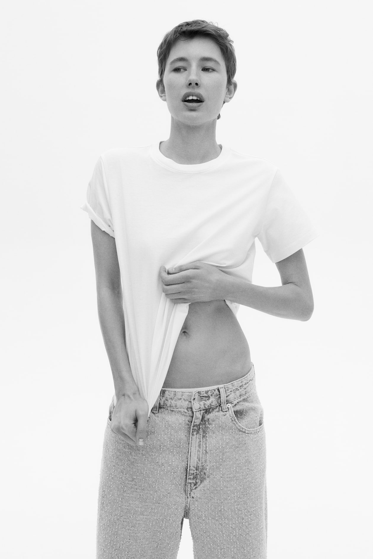 Cotton T-shirt - White - Ladies | H&M US