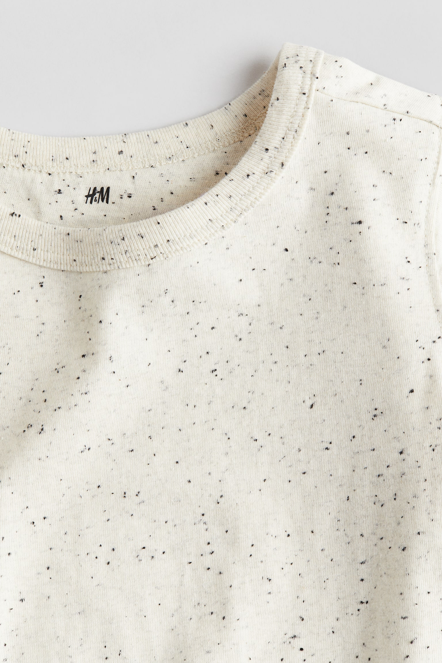 Cotton jersey T-shirt - Natural white/Spotted/Light grey marl/NYC/Light yellow/Always Be Kind/Blue marl/Light green/Be Kind/Light red/Kindness/Natural white/Patterned - 2