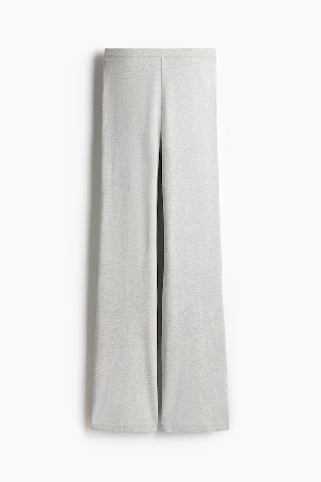 Flared leggings - Light grey marl - 1
