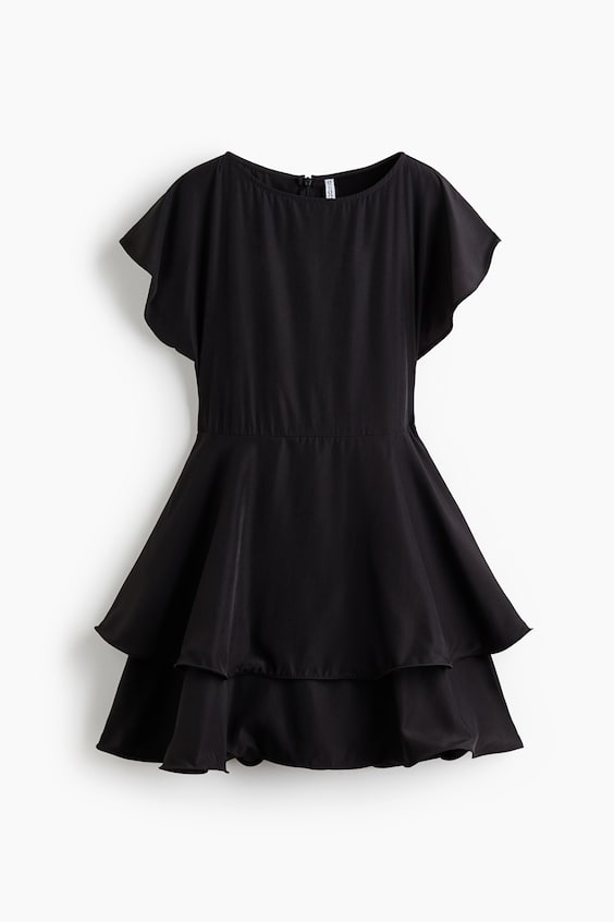 Женские платья H&M Tiered Boat-Neck Dress