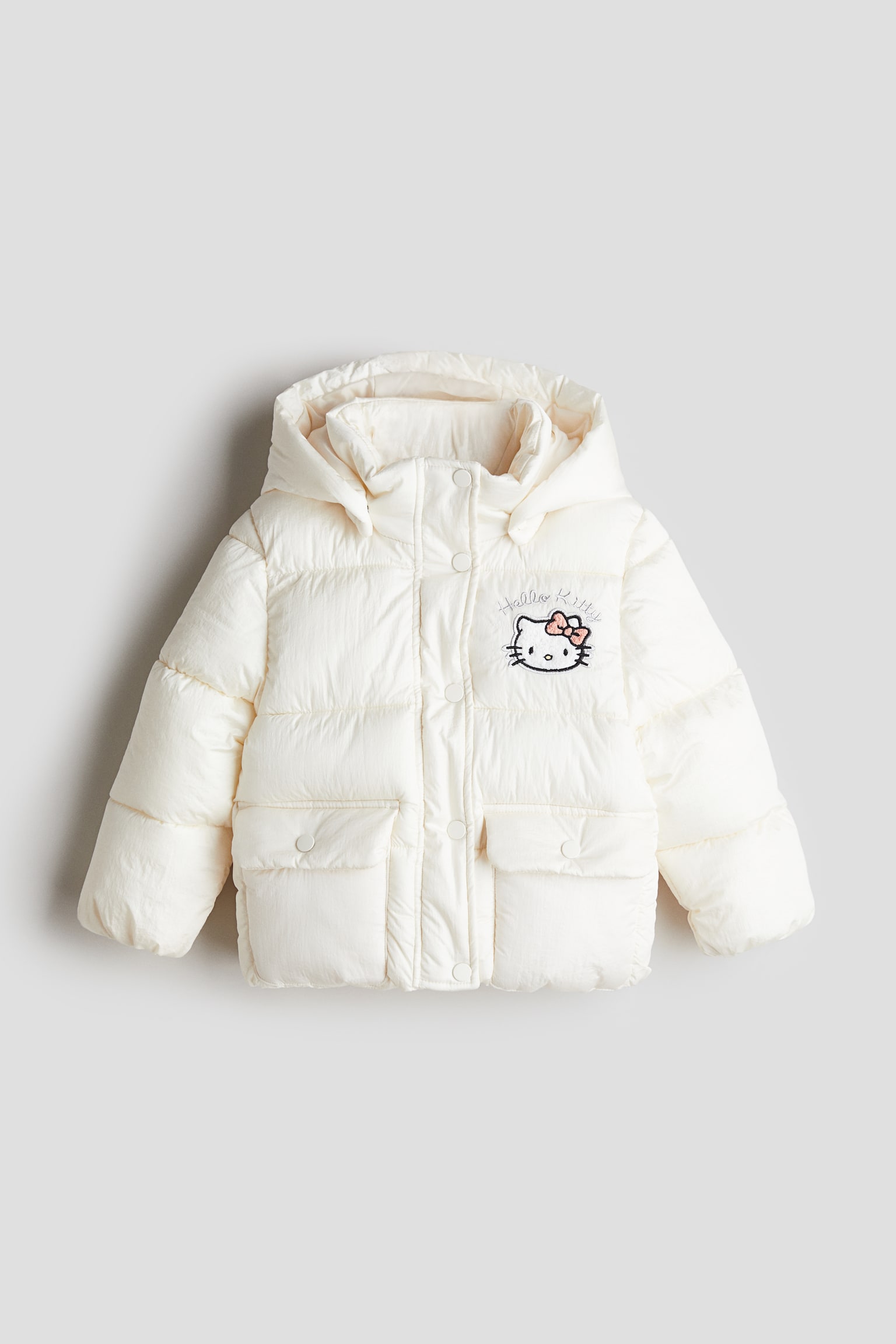 Water-repellent puffer jacket - White/Hello Kitty - 1