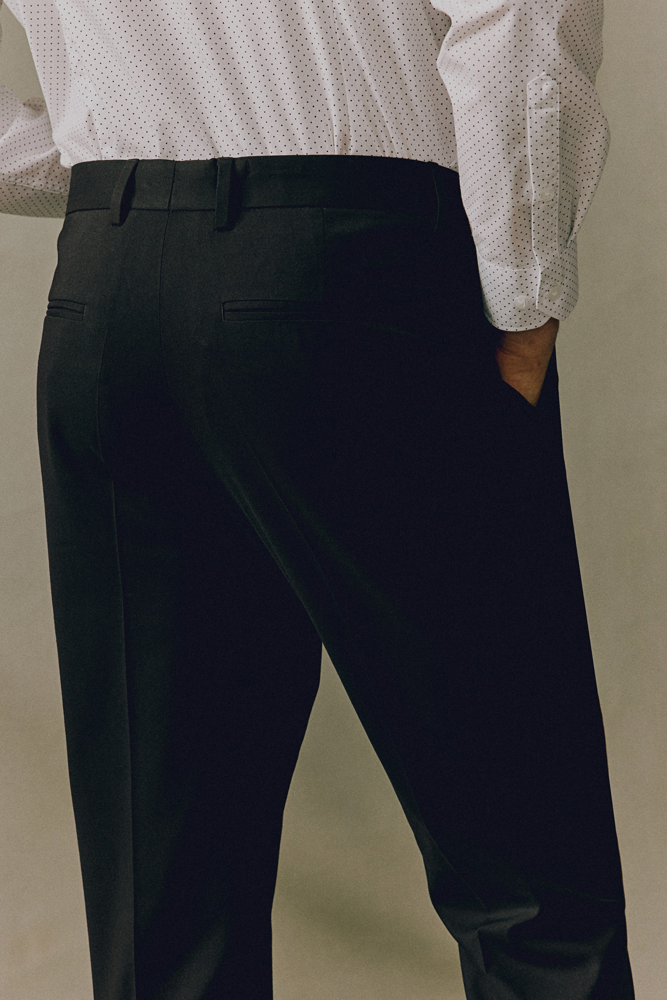 Slim Fit Suit trousers - Black - Men | H&M GB 5