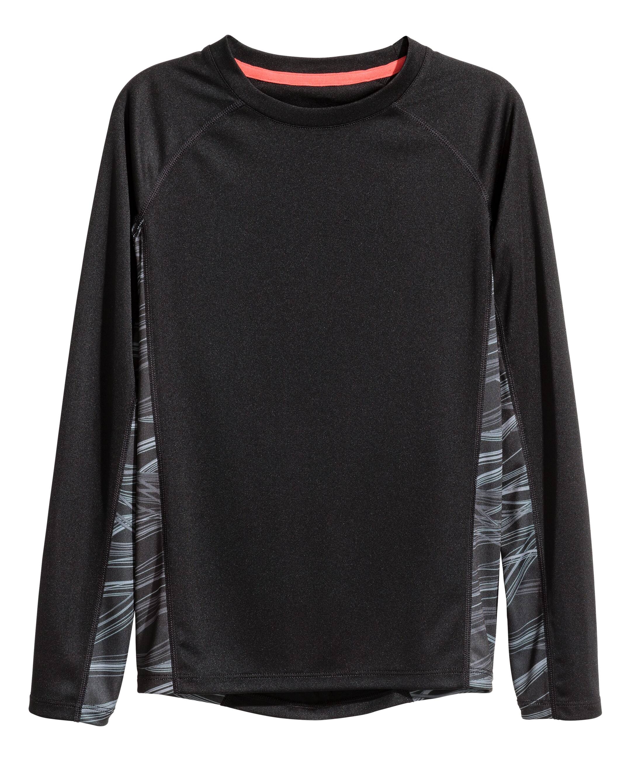 Büyük resmi görüntüle: Uzun Kollu Spor Üst - Siyah - ÇOCUK | H&M TR 1