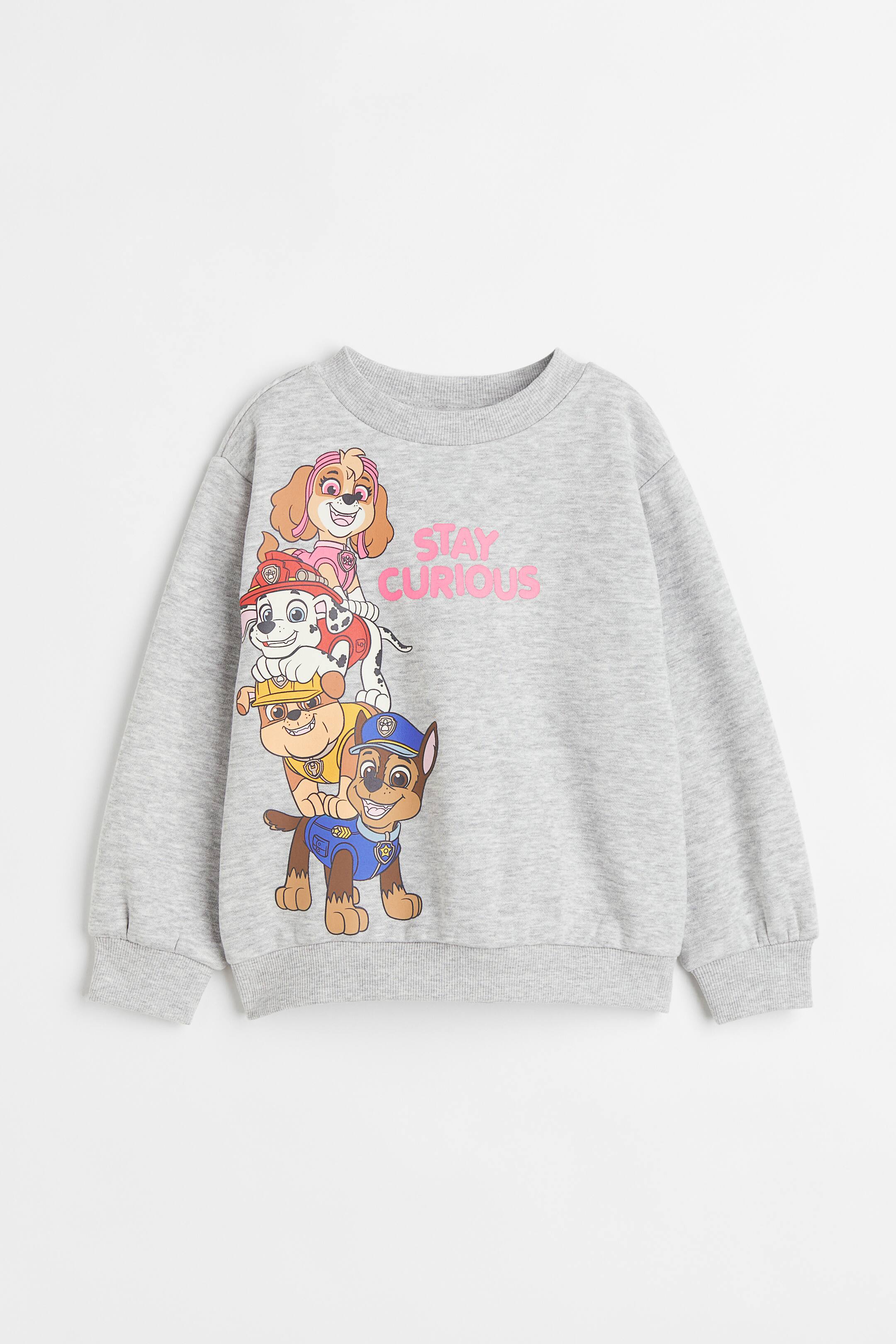 Xem ảnh lớn hơn: Áo nỉ - Màu xám nhạt đốm/Paw Patrol - Kids | H&M VN 1