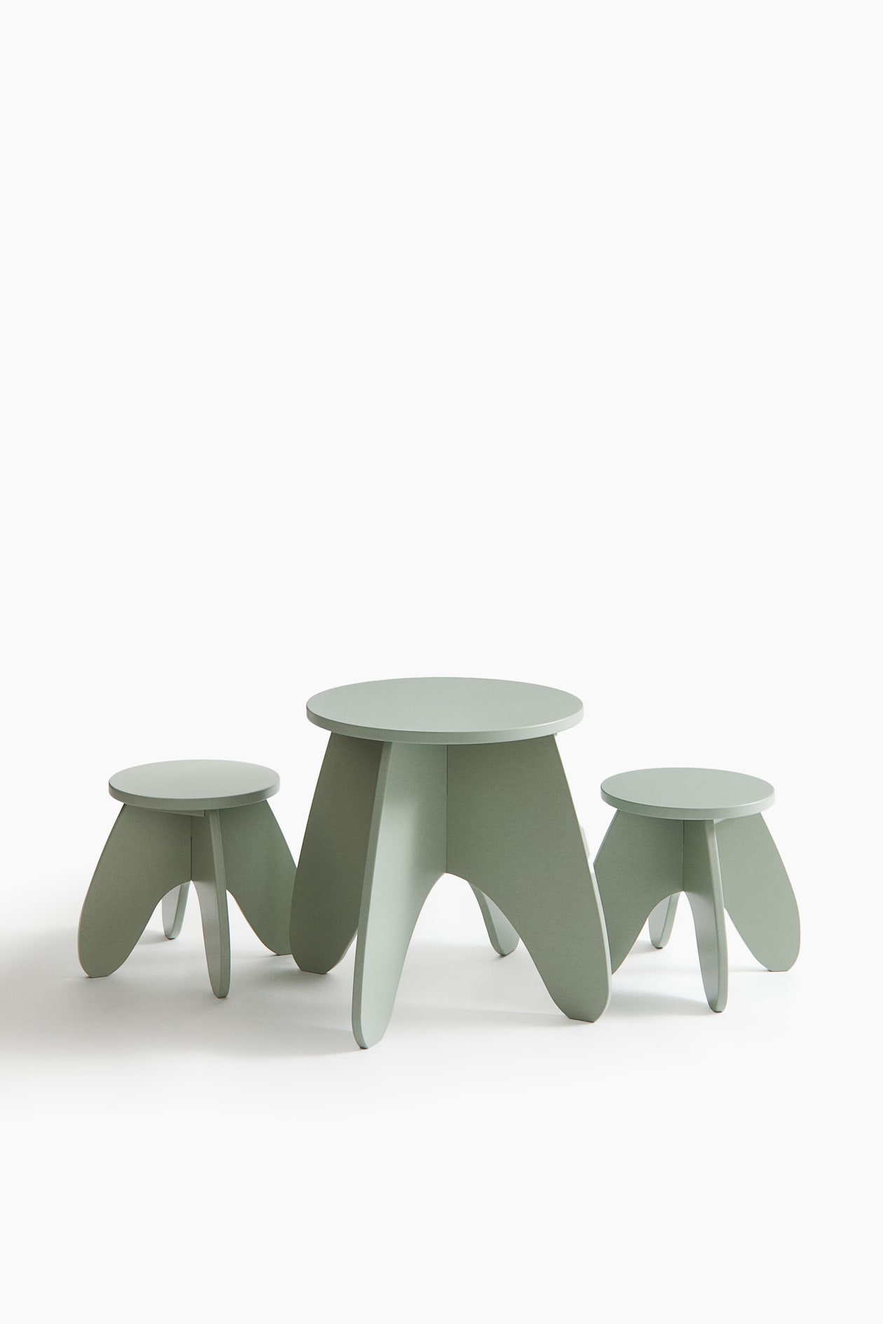 Children Table Green Light green 3-piece children's table set at H&M Home | H&M GB