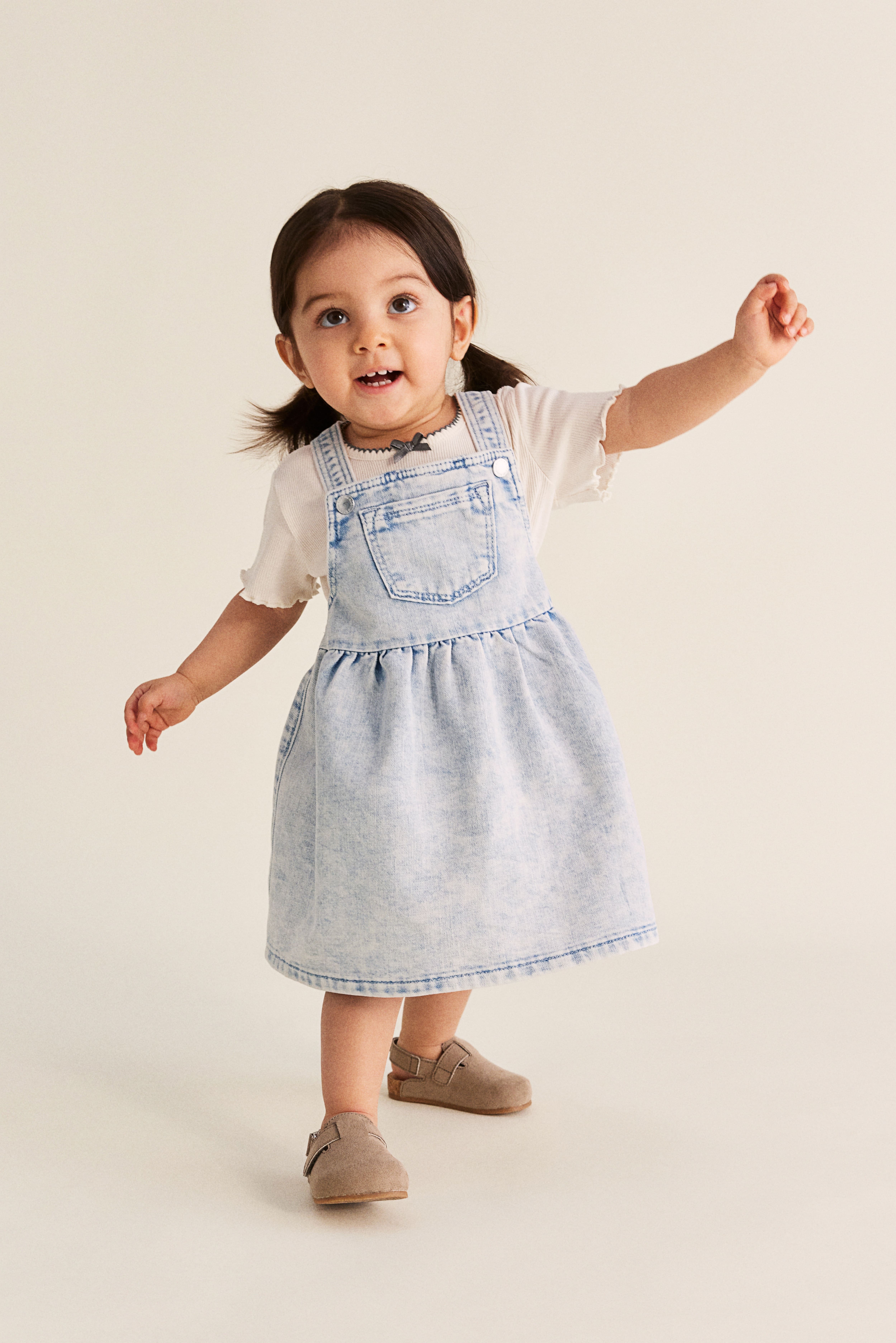 Overall Dress Light denim blue Kids H M US