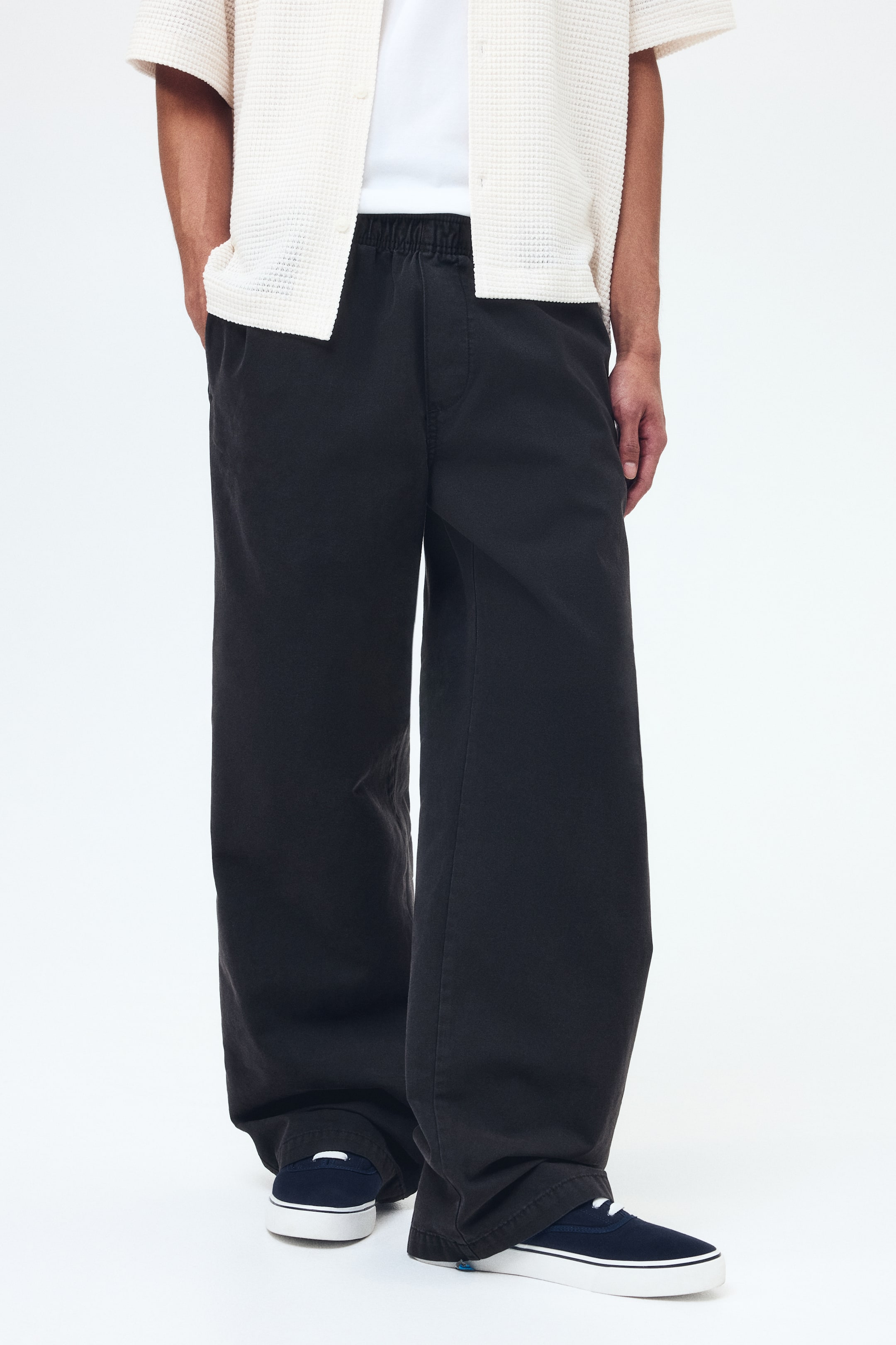 Loose-Fit Cotton Canvas Pants