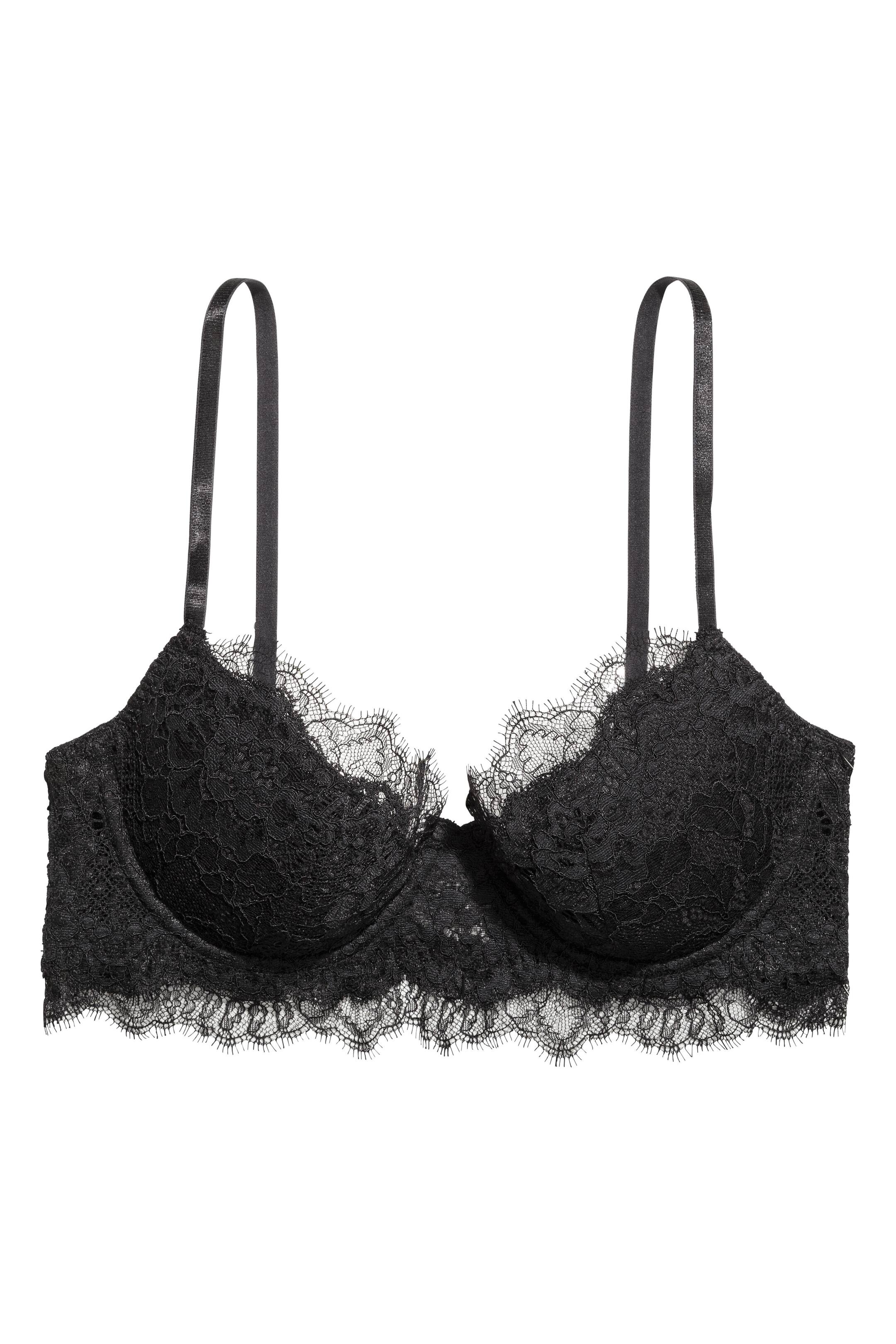 View larger image: Lace push-up bra - Black - Ladies | H&M GB 1