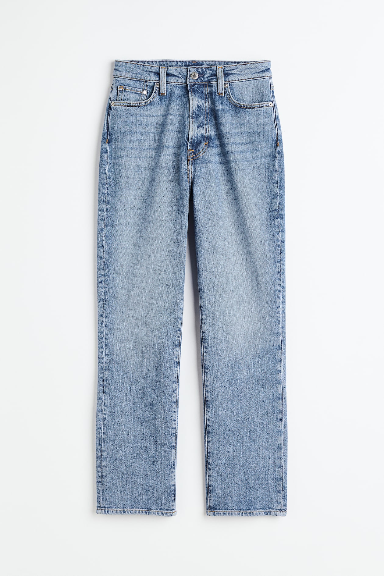 Mom Ultra High Ankle Jeans - Ultra high waist - Ankle-length - Denim ...