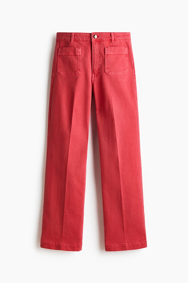 Wide High Jeans - Rosso chiaro/Blu denim scuro/Blu denim chiaro/Rosa cipria/Blu denim chiaro/Bianco/Blu denim navy - 1