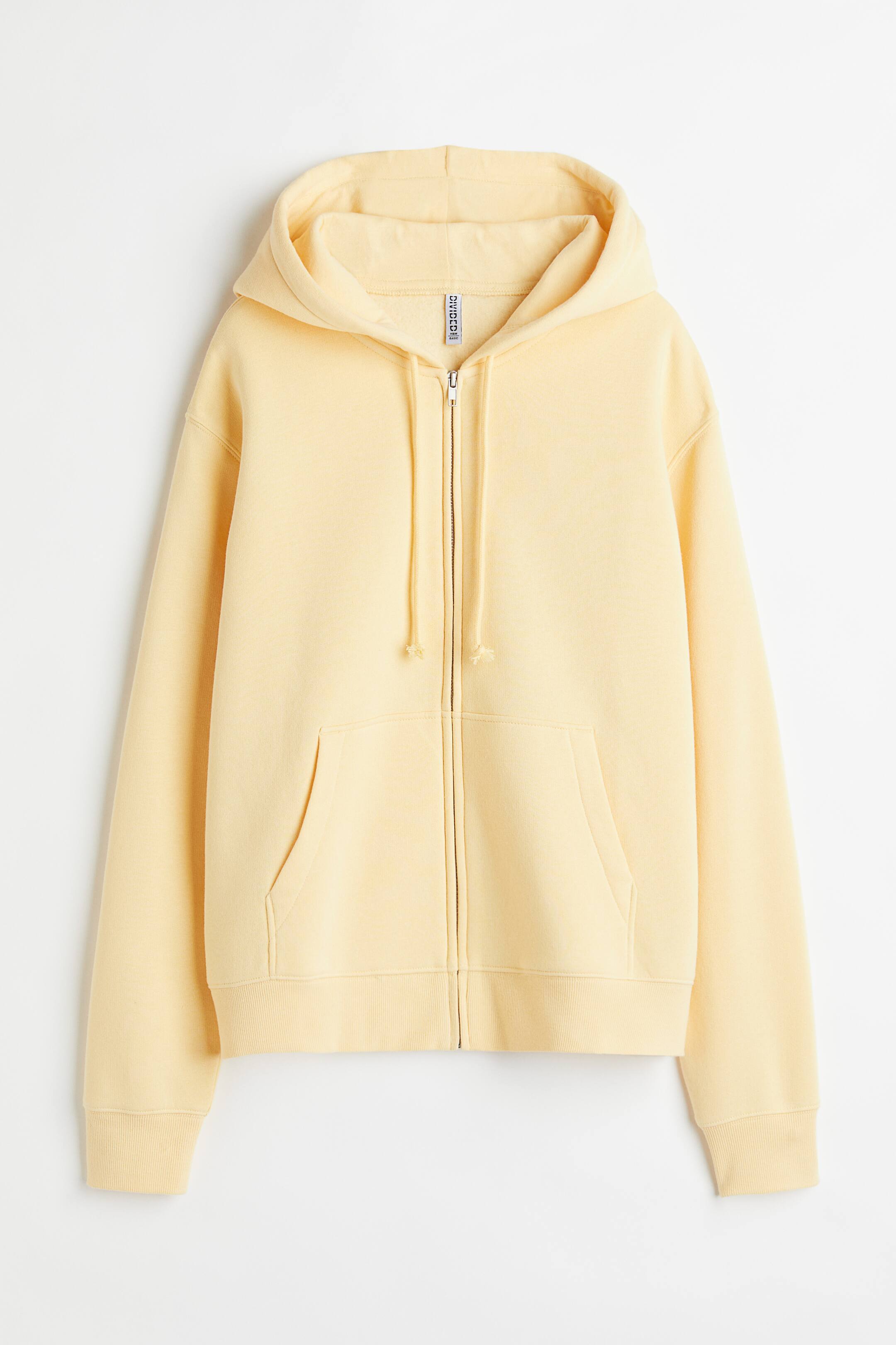 View larger image: Zip-through hoodie - Light yellow - Ladies | H&M 1