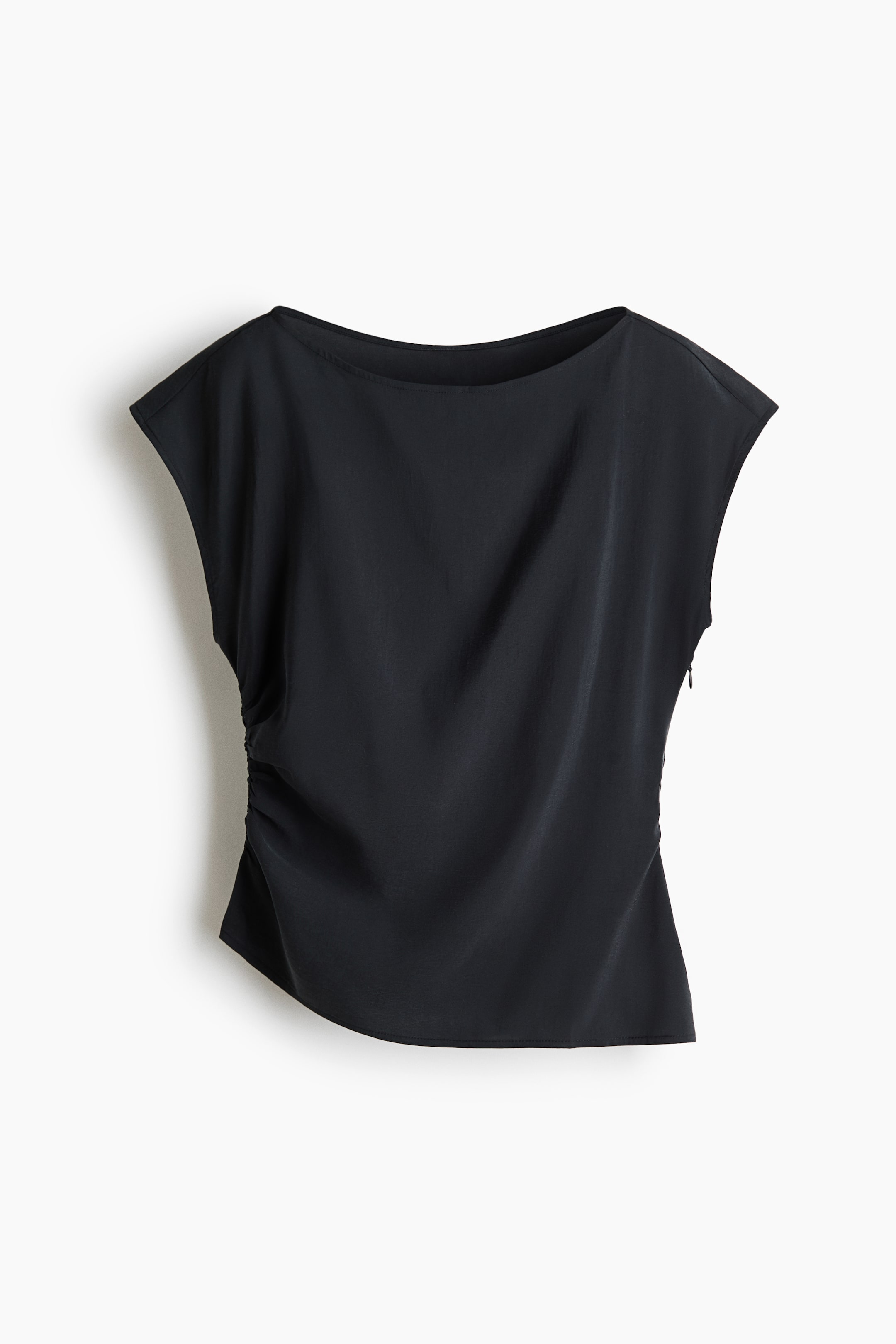 Ruched Viscose-Blend Top