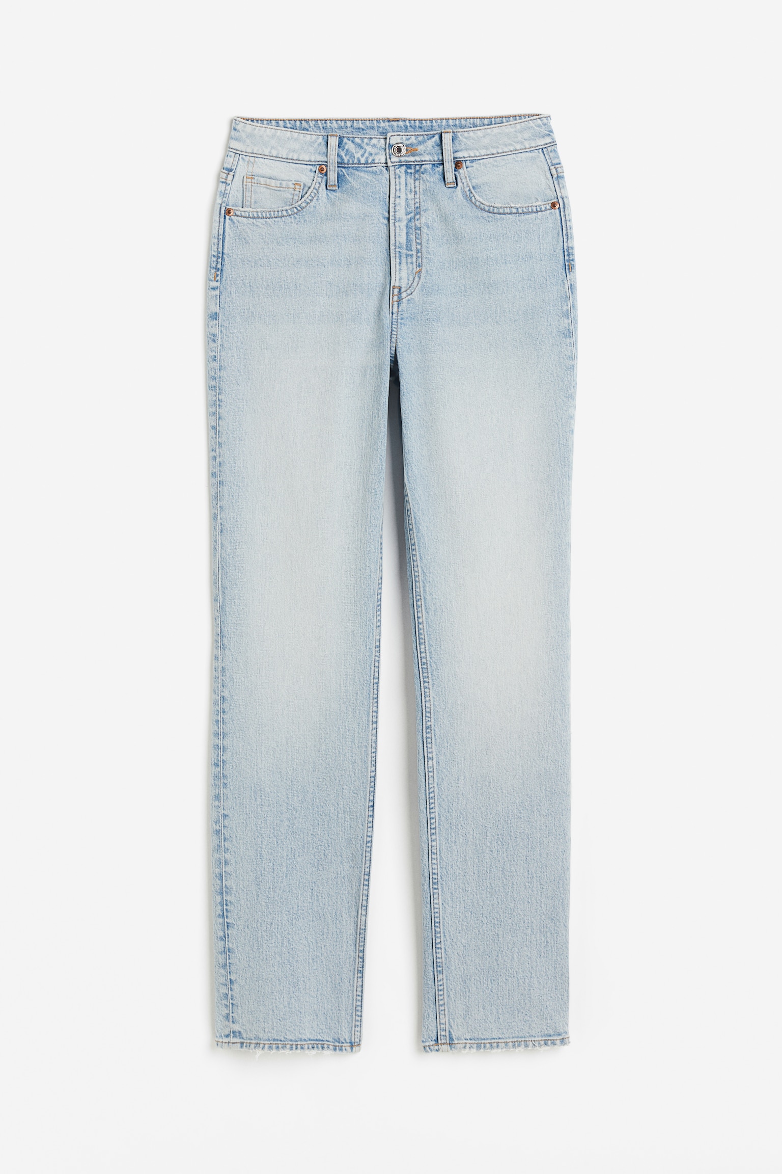 Slim Straight High Jeans - Pale denim blue/Denim blue/Grey-blue/Denim blue/Black/Dark denim blue/Beige/Light denim blue/Black/White/Pale denim blue/Grey/Light denim blue/Cream/Light denim blue - 2