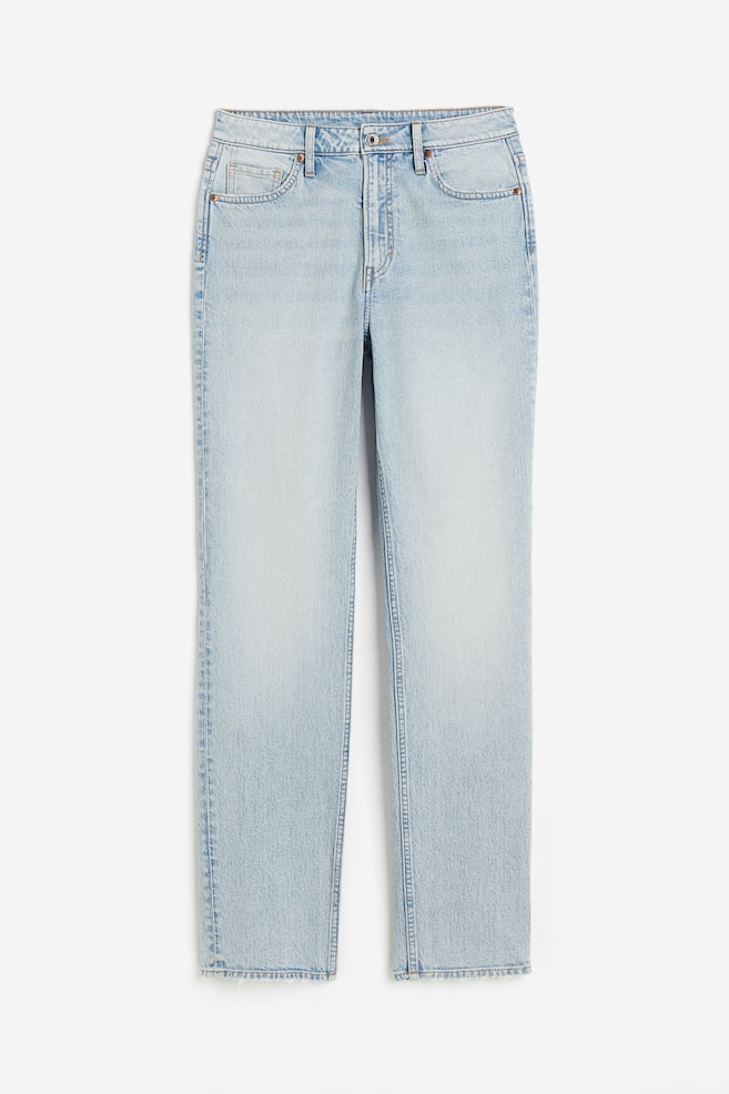 Slim Straight High Jeans - Sart denimblå/Lys denimblå/Sort/Grå/Beige/Denimblå - 2