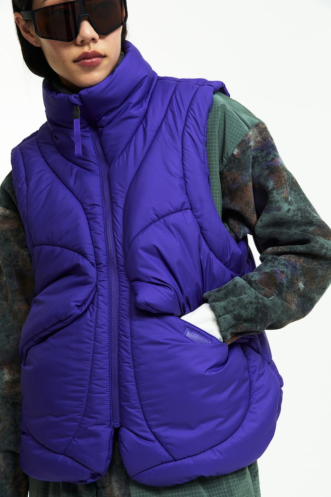 ThermoMove™ quiltet vest - Klar lilla/Sort - 6