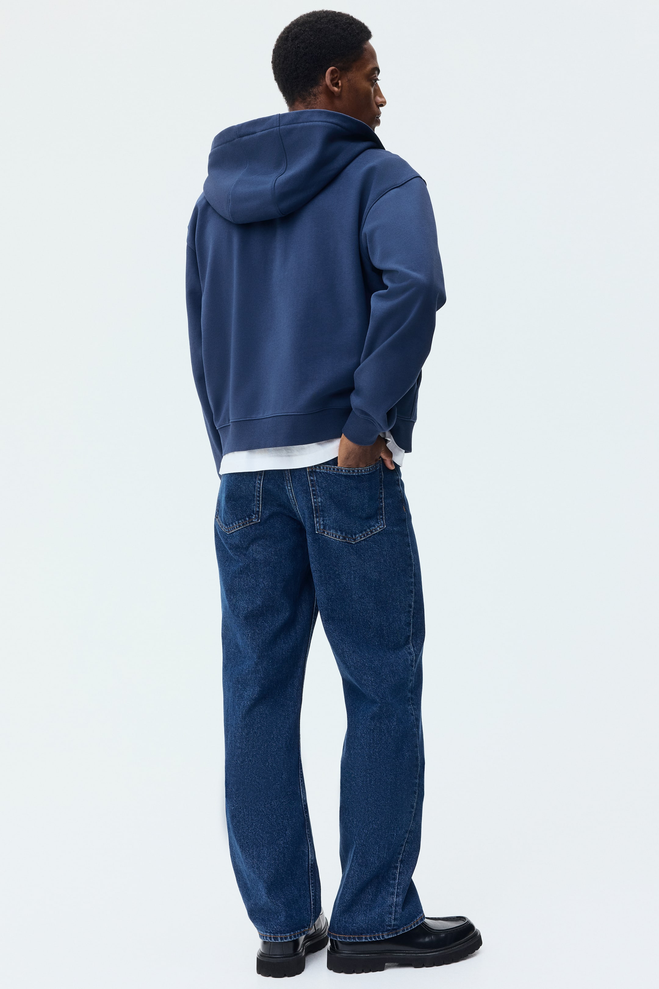 Grotere afbeelding bekijken: Boxy ritshoodie Loose Fit - Blauw - HEREN | H&M BE 5