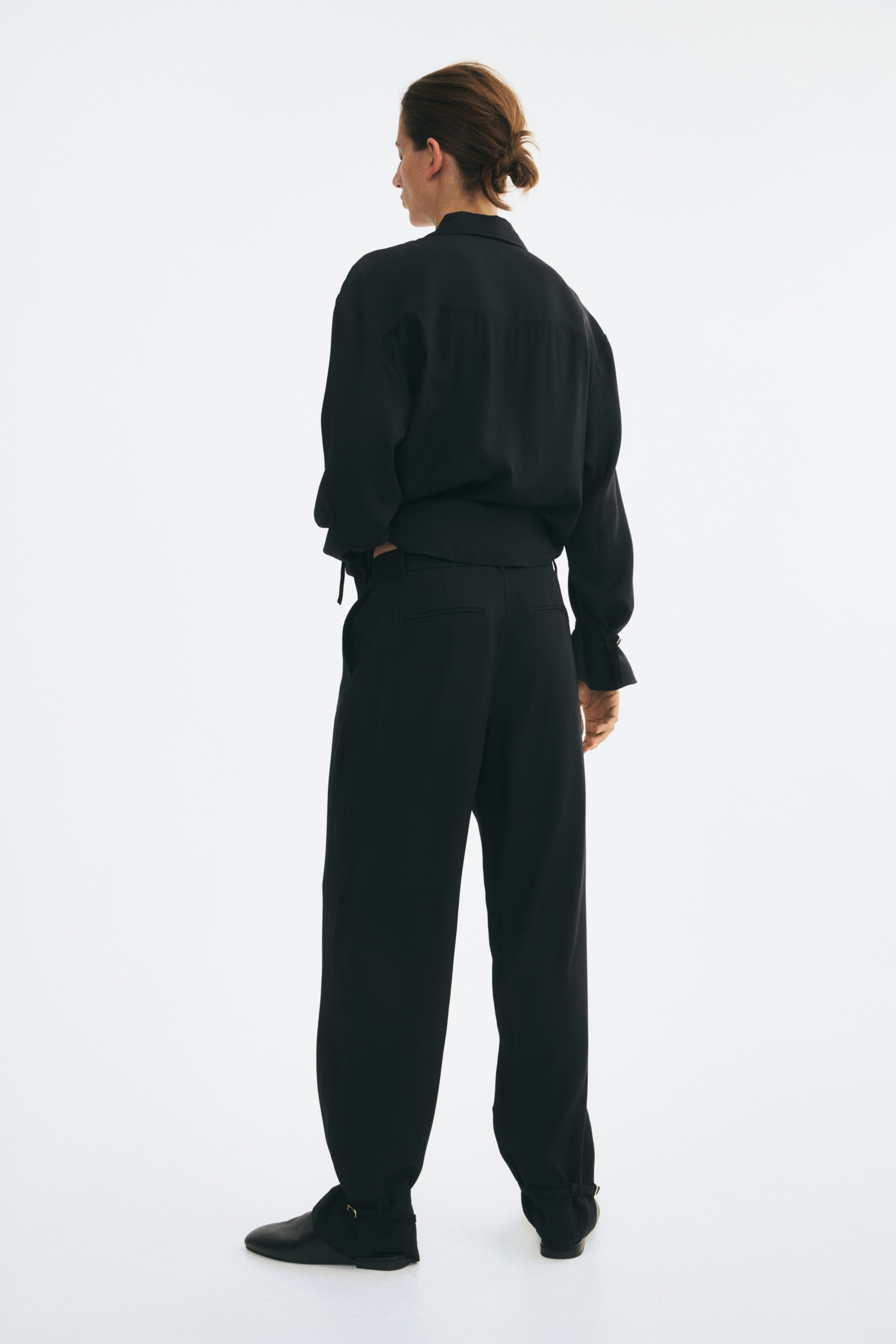 Strap-Detail Pants