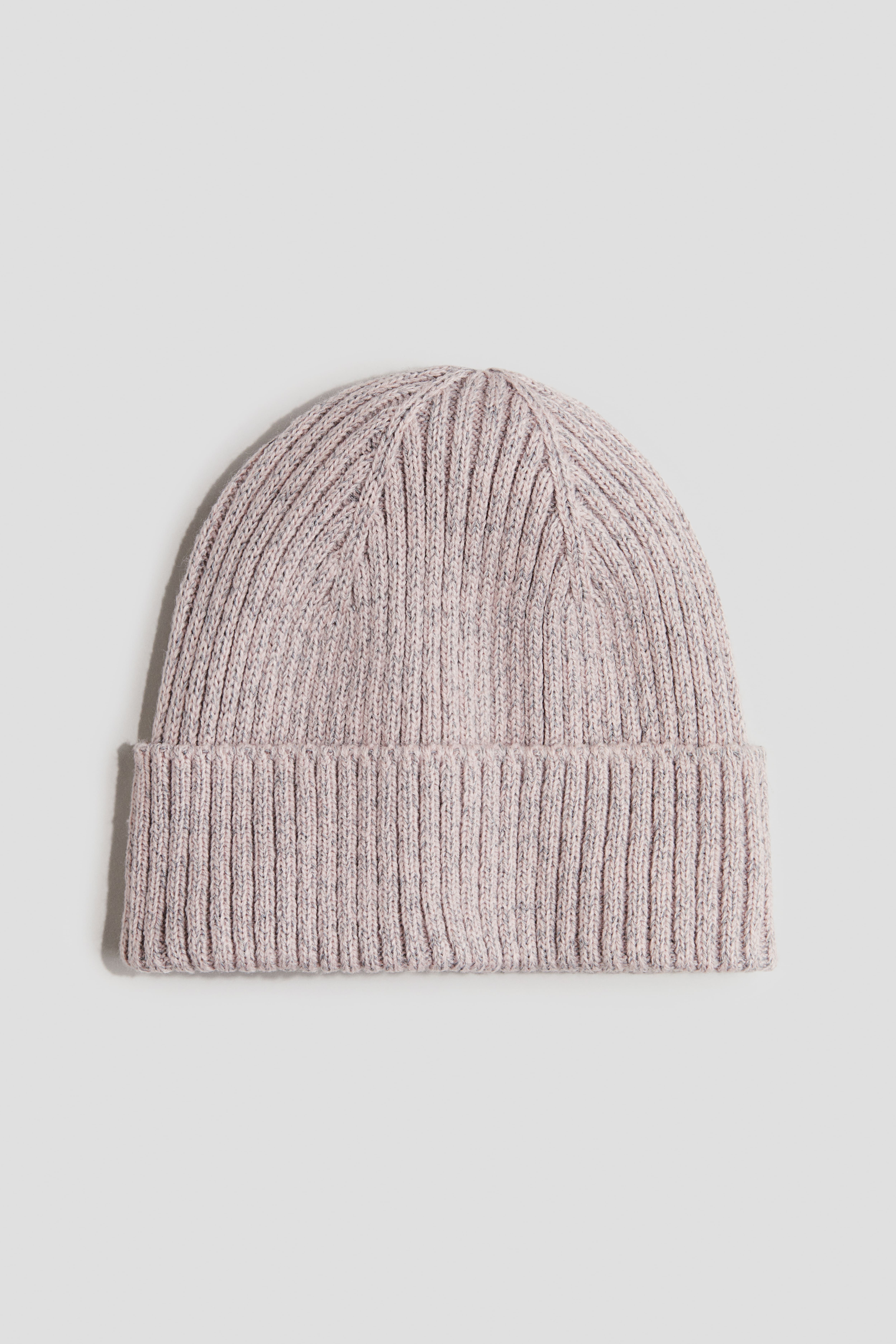 Reflective rib-knit beanie