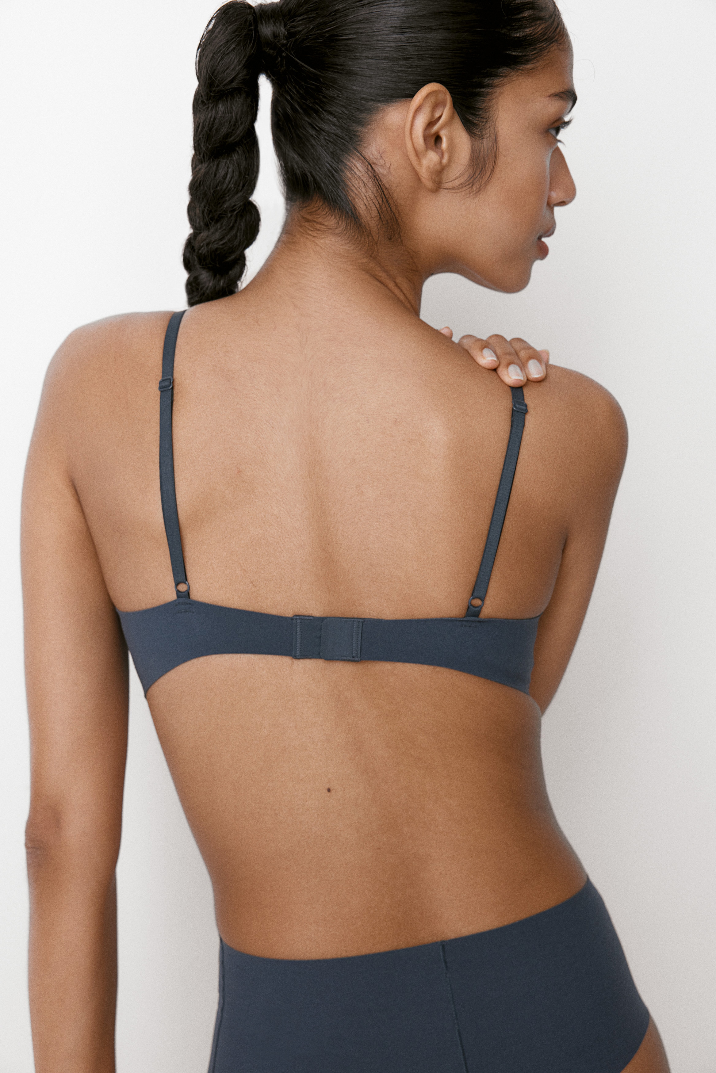 Soft microfibre bra