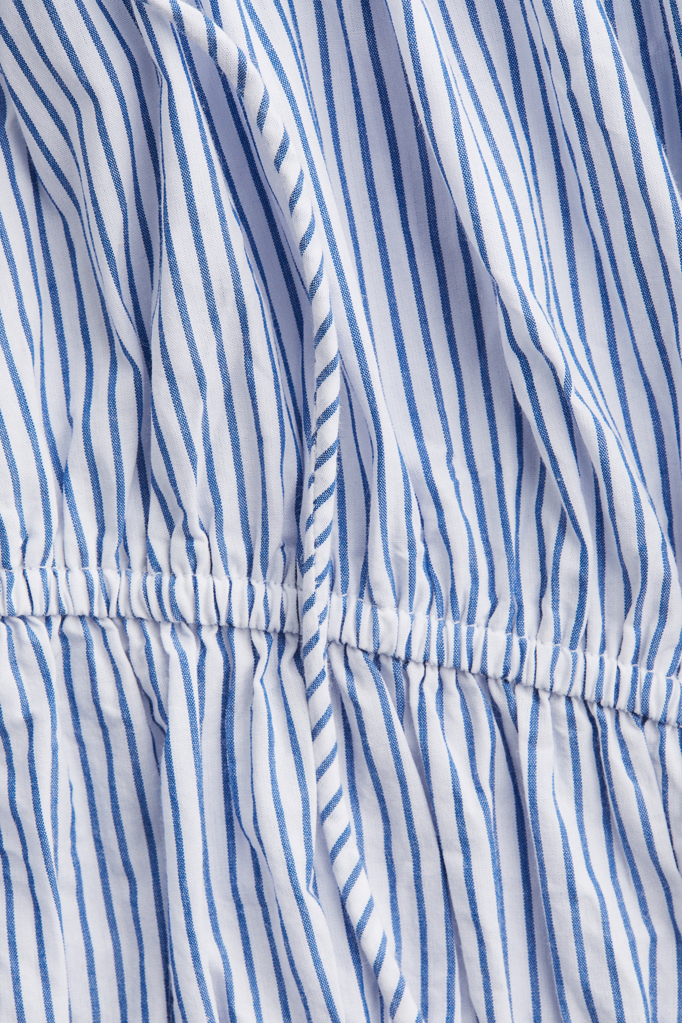 Drawstring poplin blouse