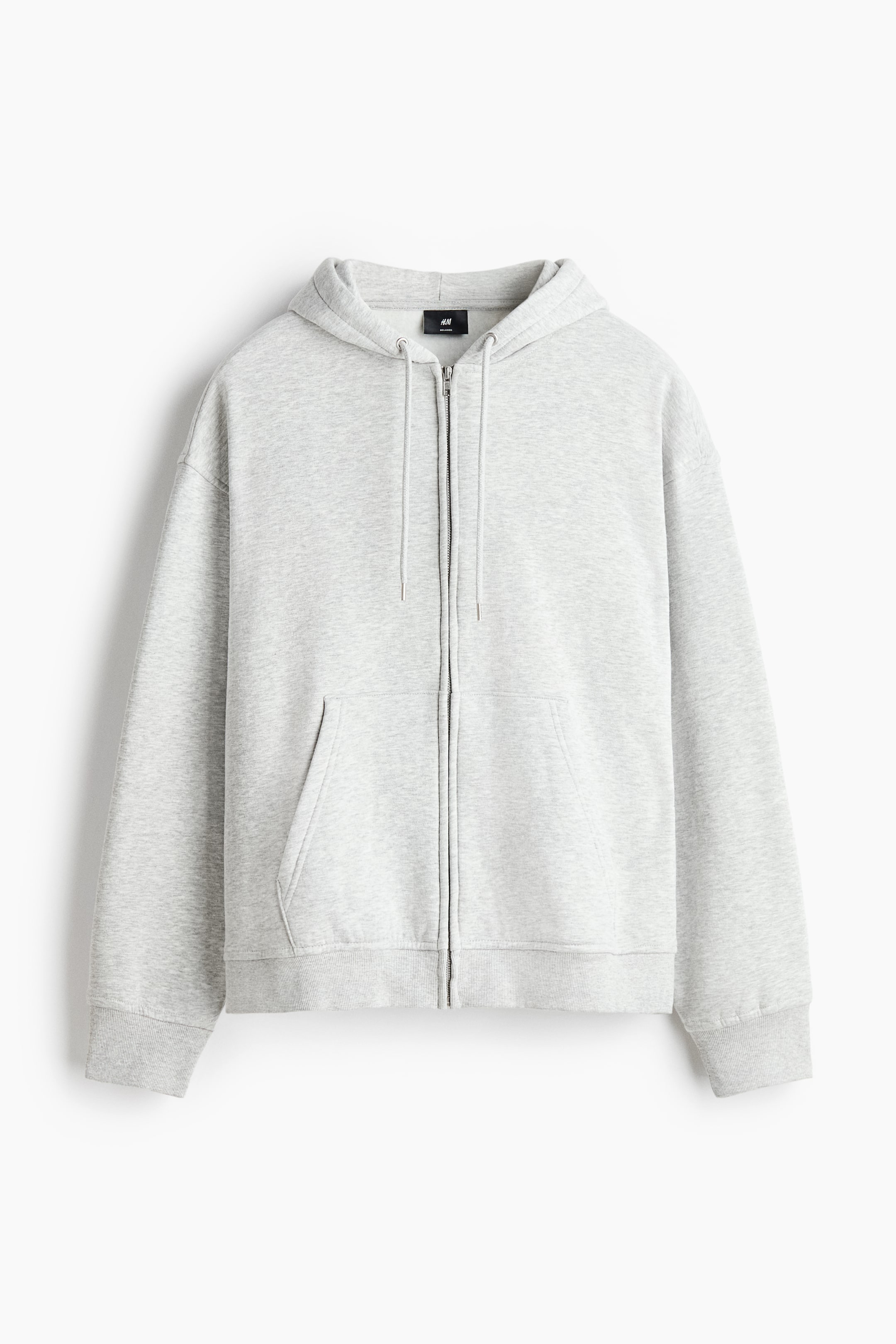 View larger image: Loose-Fit Hooded Jacket - Gray melange - Men | H&M PH 5