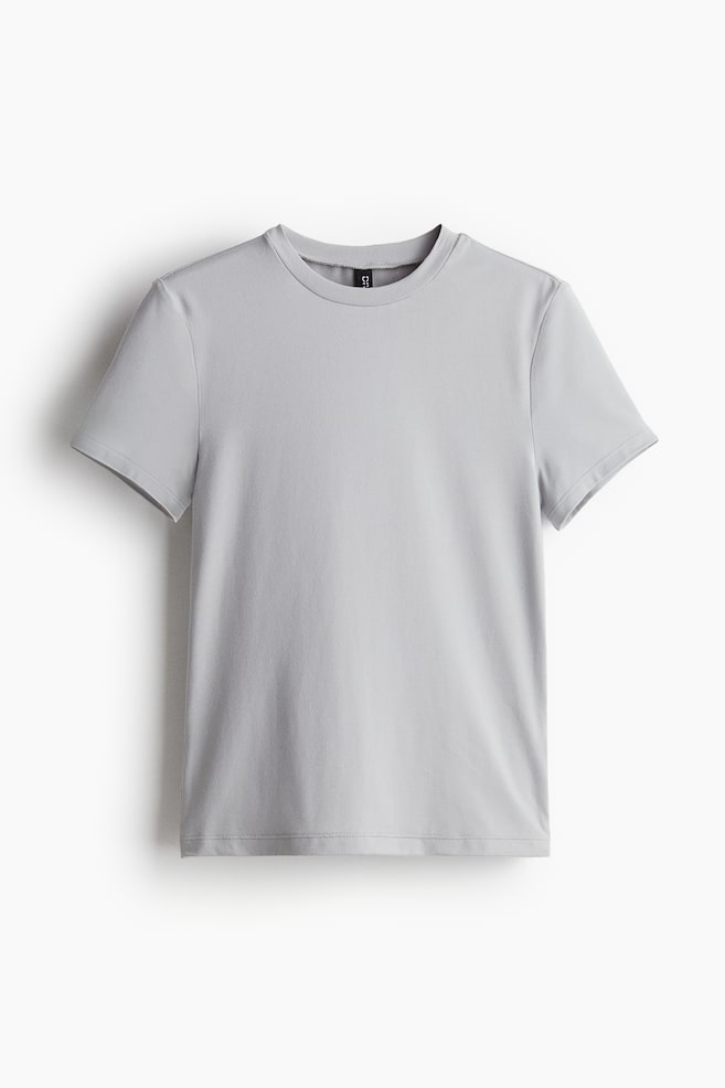 T-shirt ajusté - Gris clair - 1