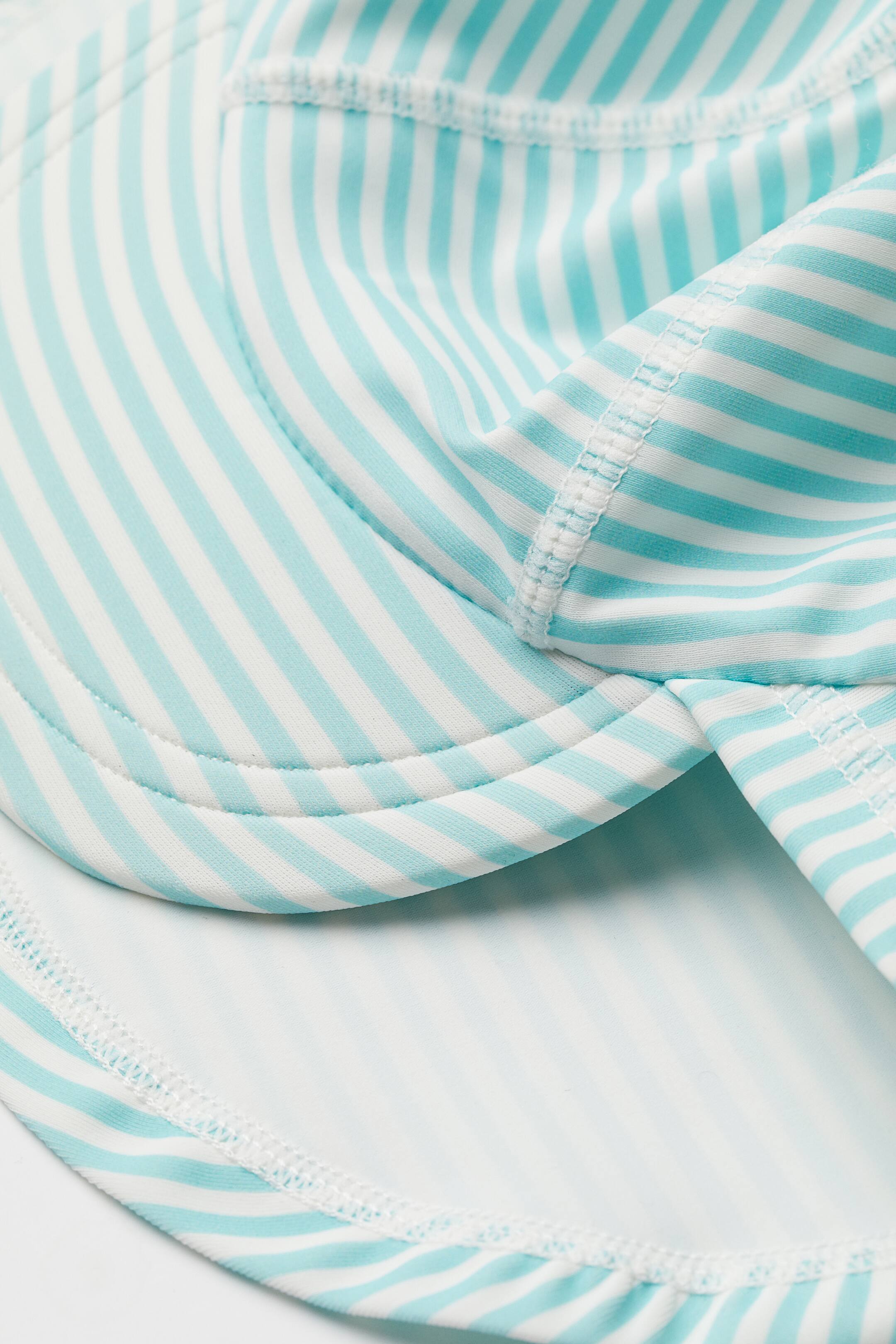 Swim Cap UPF 50 Turquoise/white striped Kids H&M US
