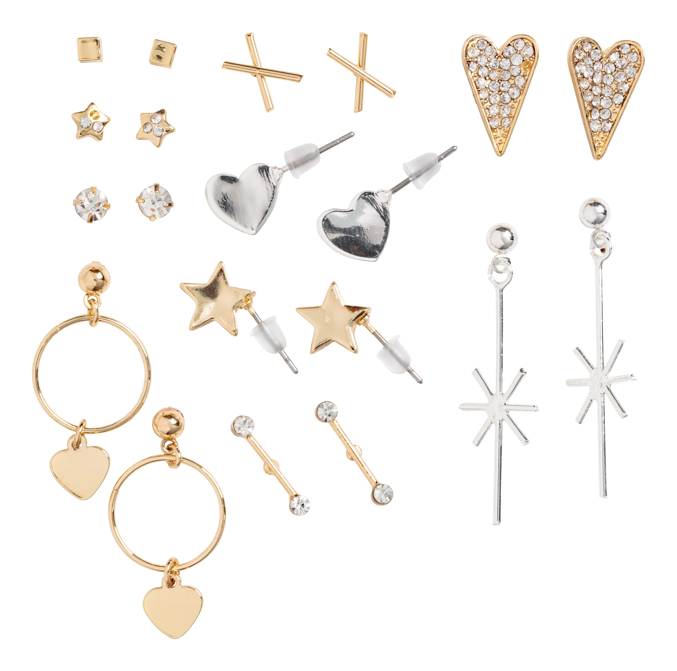 View larger image: 10 pairs earrings - Gold-coloured - Ladies | H&M GB 1