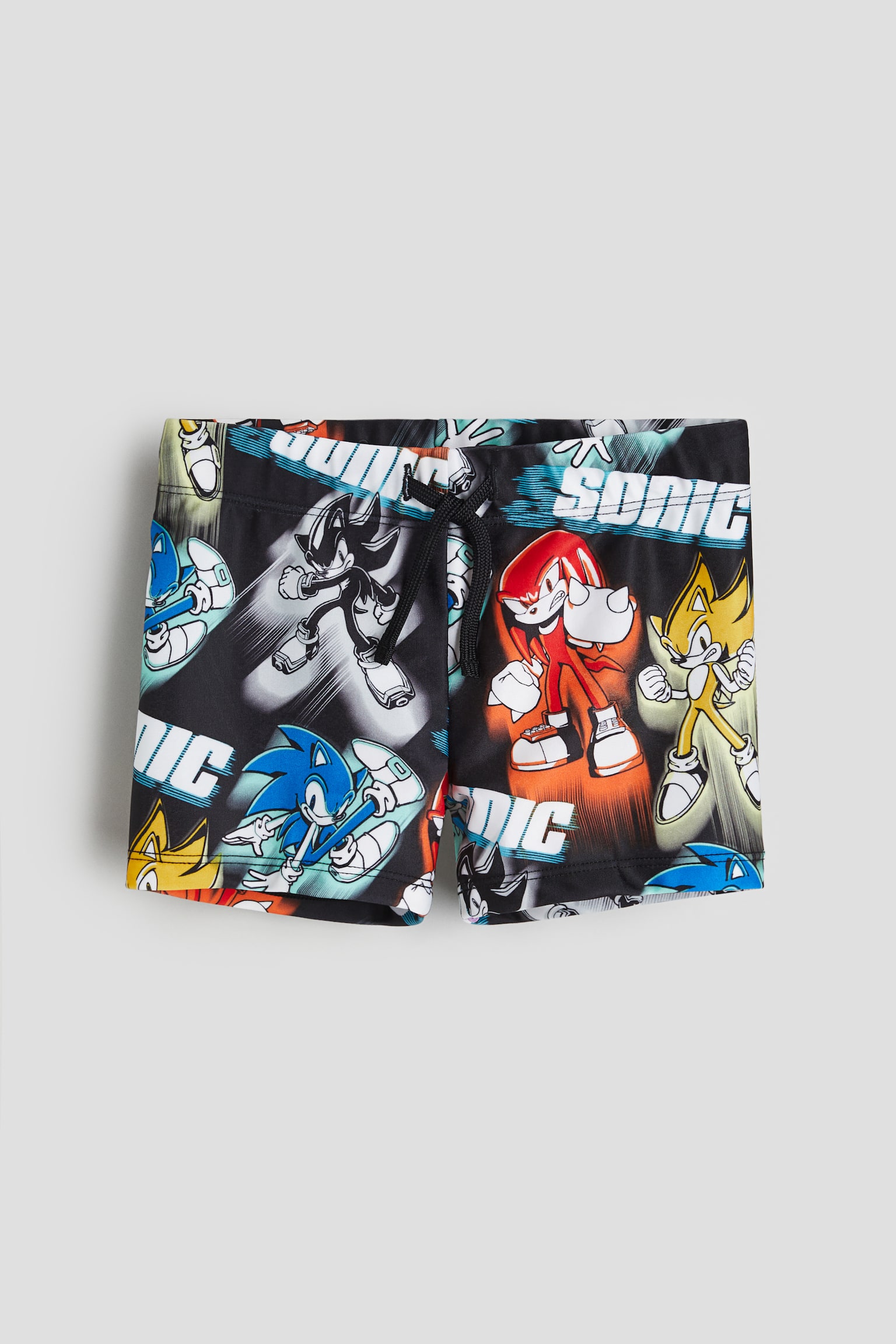 Printed swimming trunks - Black/Sonic the Hedgehog/Dark blue/Pokémon/Blue/Spider-Man - 1