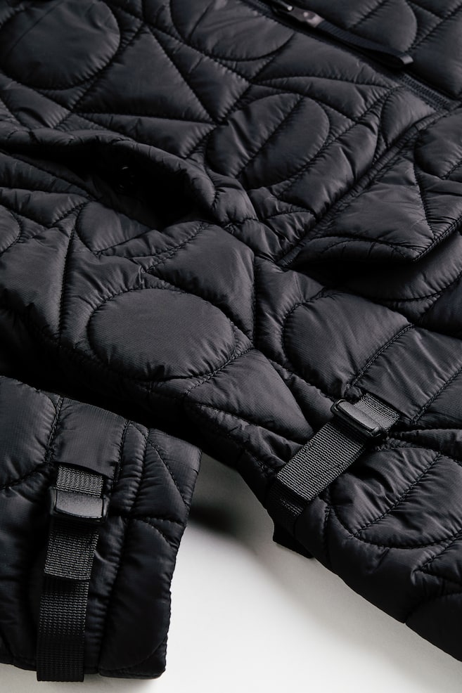 Oversized quilted popover jacket - Black - 11