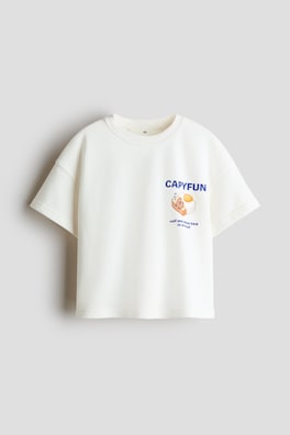 T-shirt med tryckt motiv