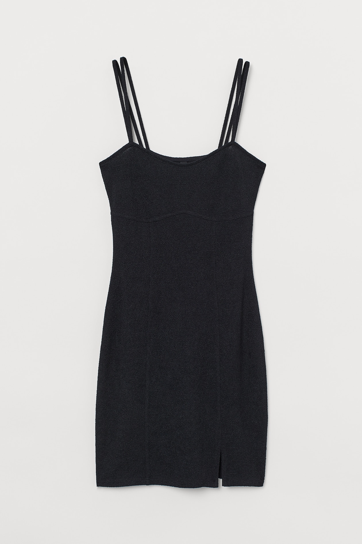 Bodycon Dress - Sweetheart Neckline - Sleeveless - Black - Ladies | H&M US