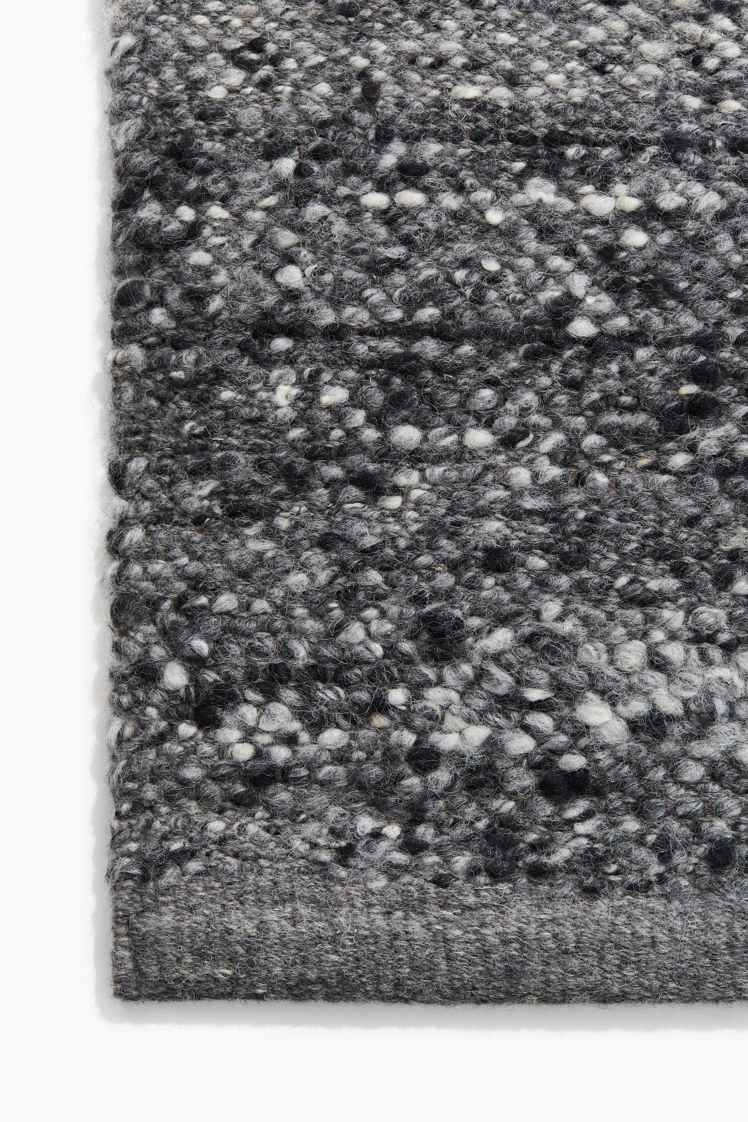 Large wool-blend rug - Dark grey/Patterned - 3