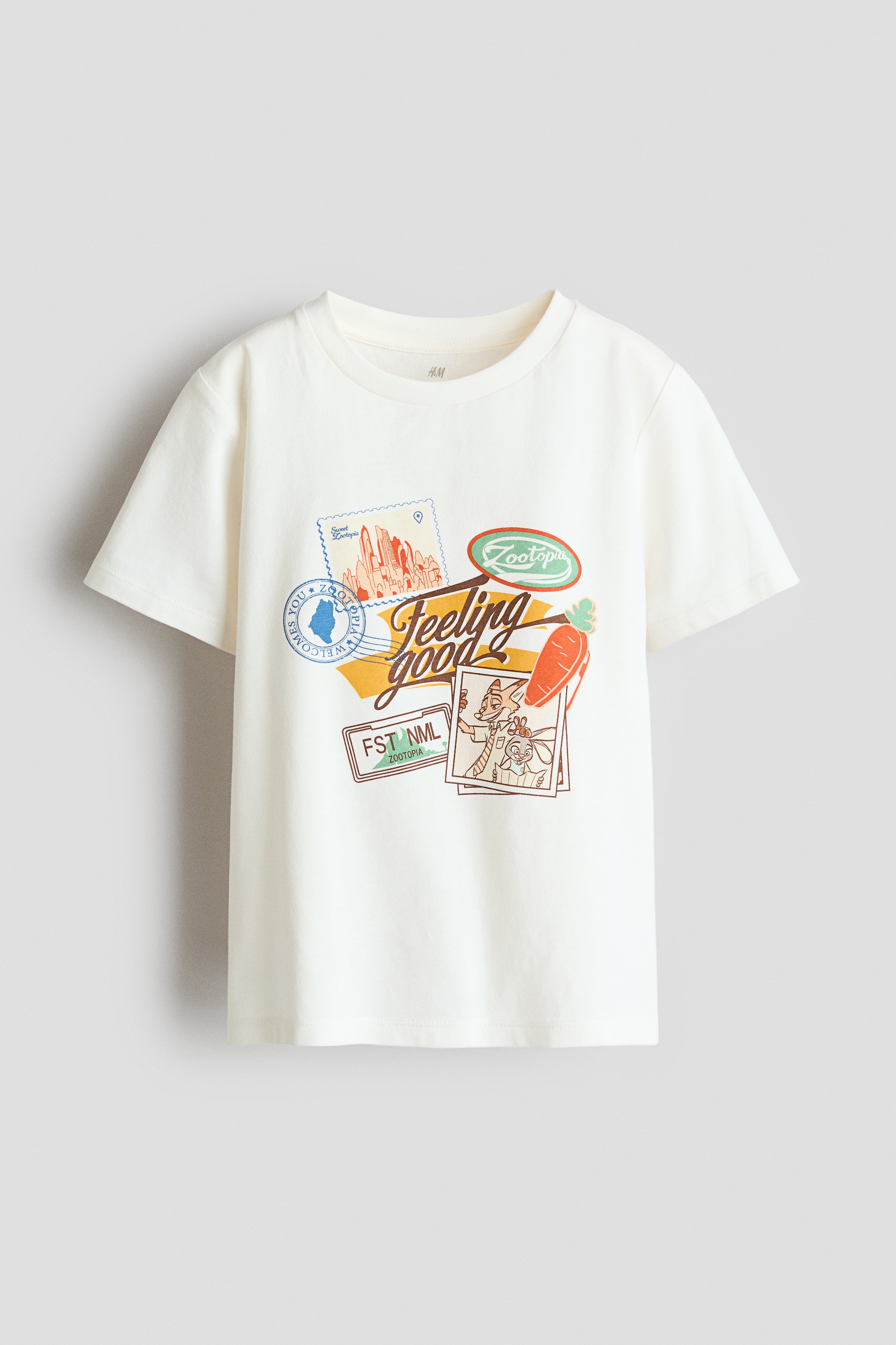 プリント コットンTシャツ