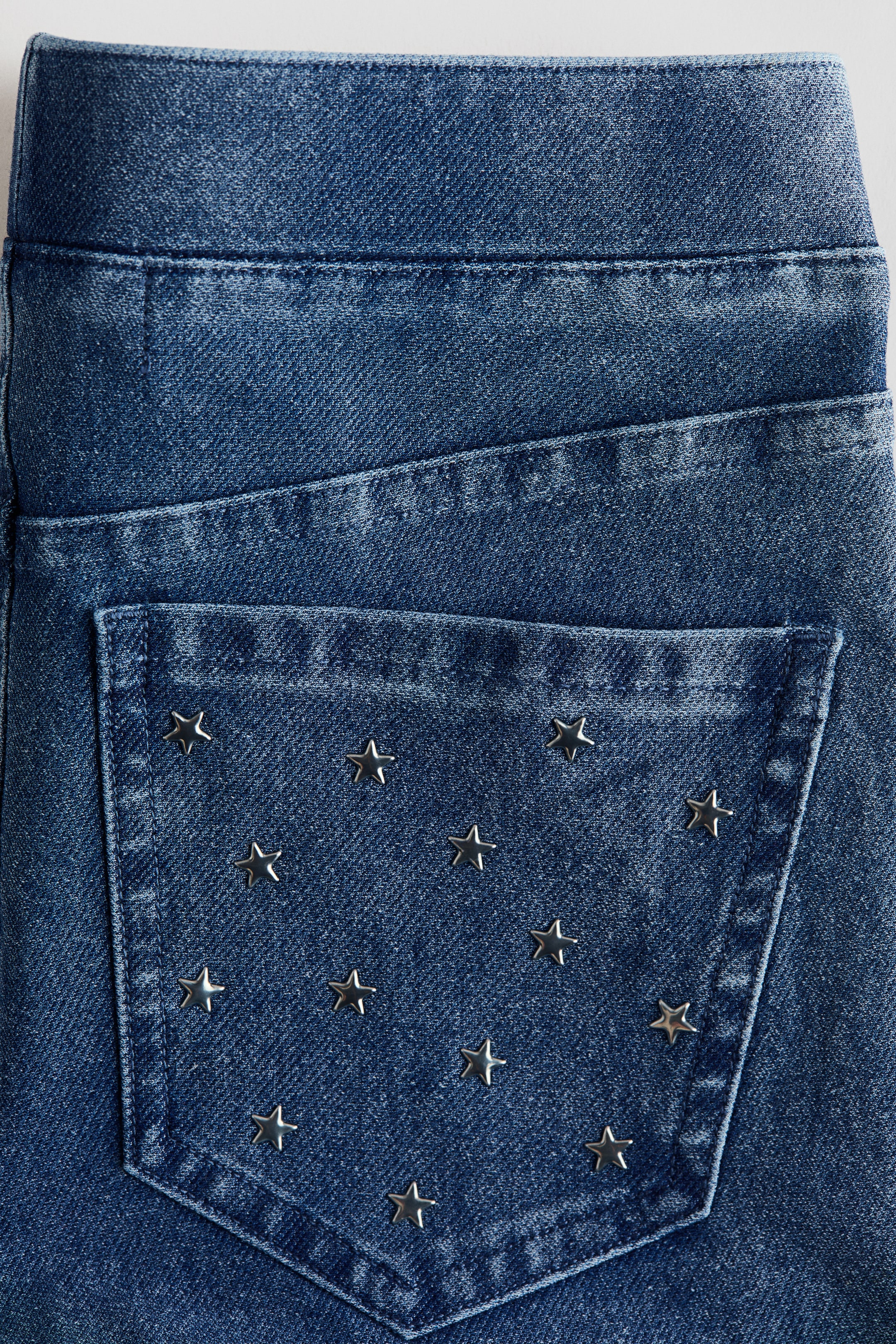 Denim-Look Flared Jeggings