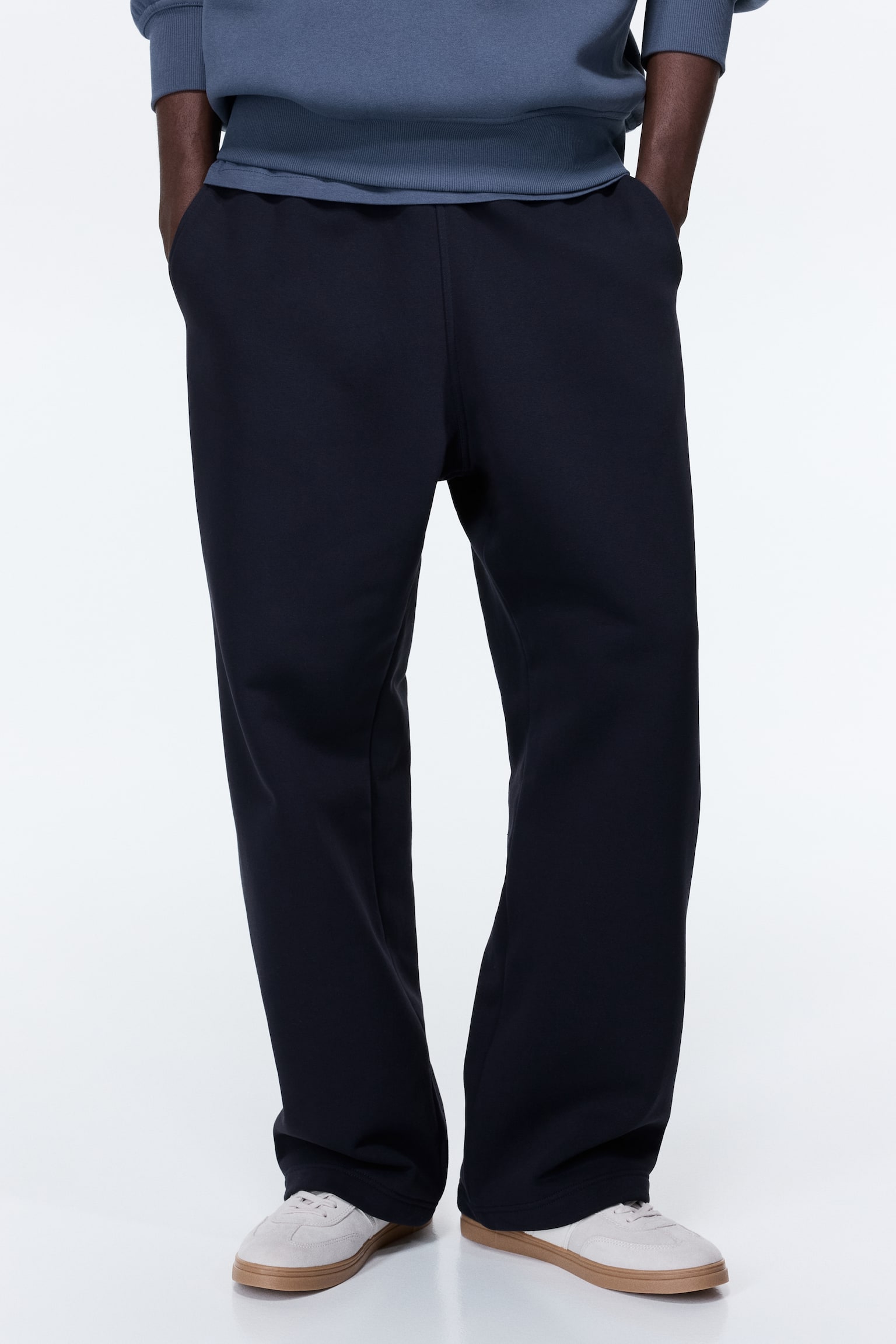 Loose Fit Sweatpants - Navy blue/Light grey marl/Light grey/Brown/Black/Grey/Cream - 6