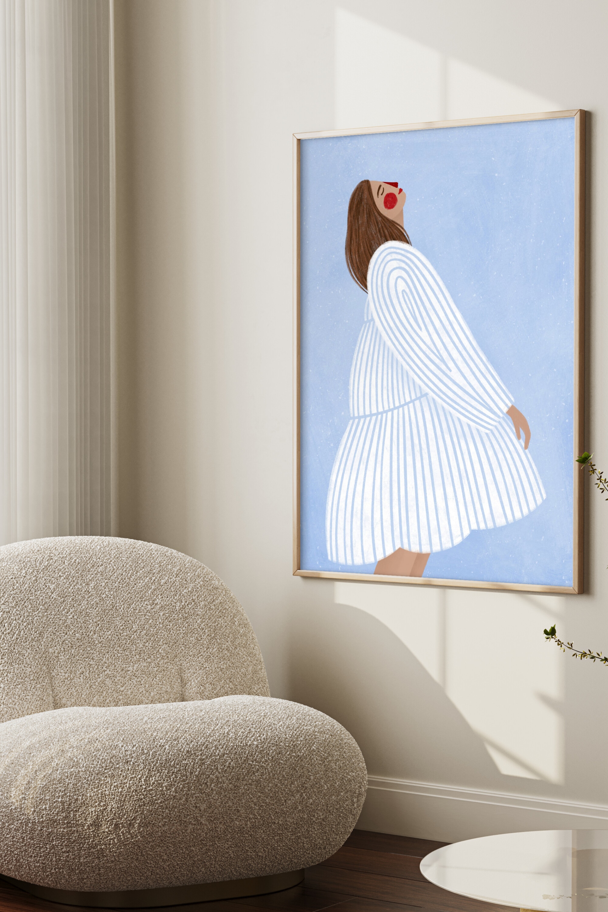 Bea Muller - The Woman With The Blue Stripes - Monivärinen